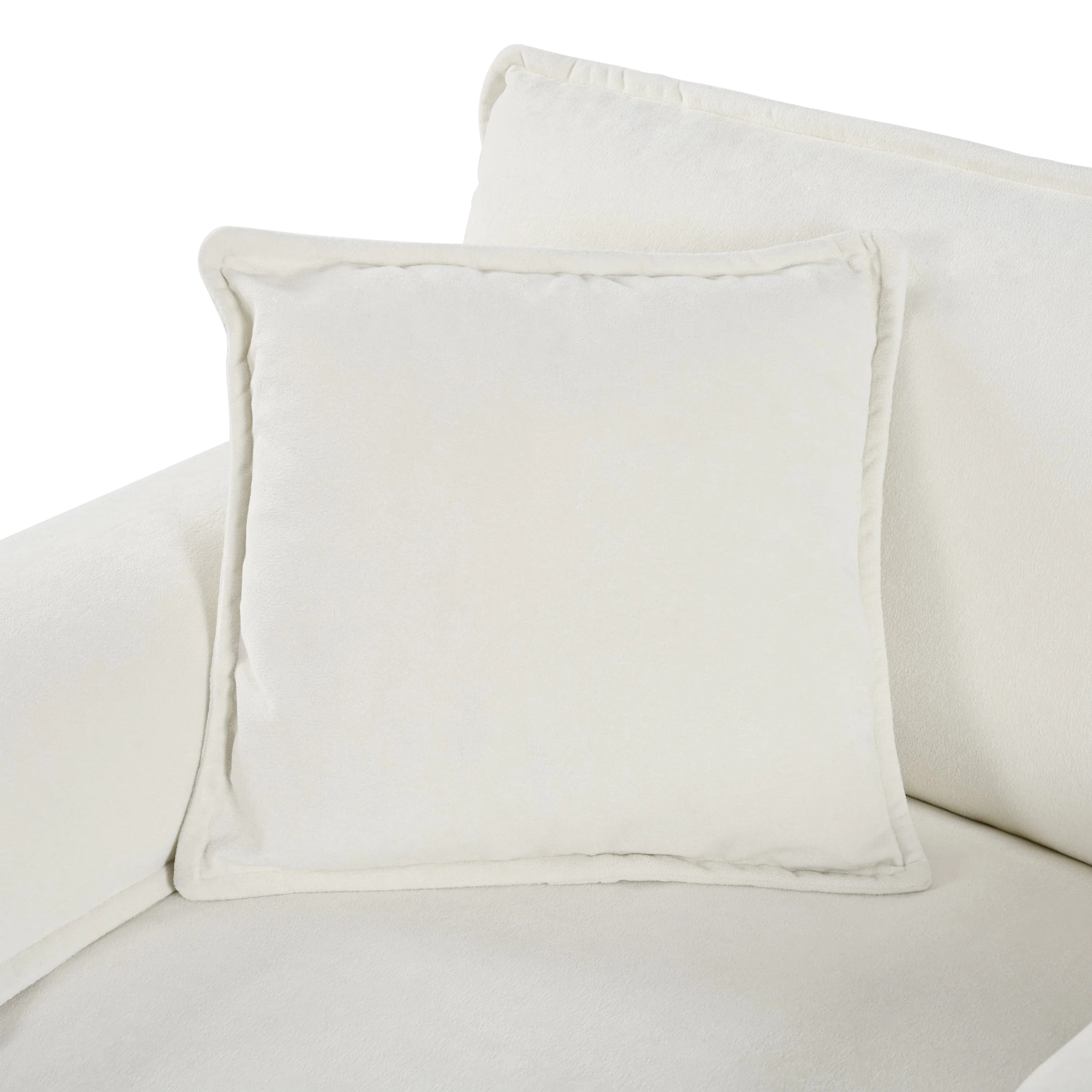 Green Modern Chenille Sectional Sofa with Pillows - Image 14