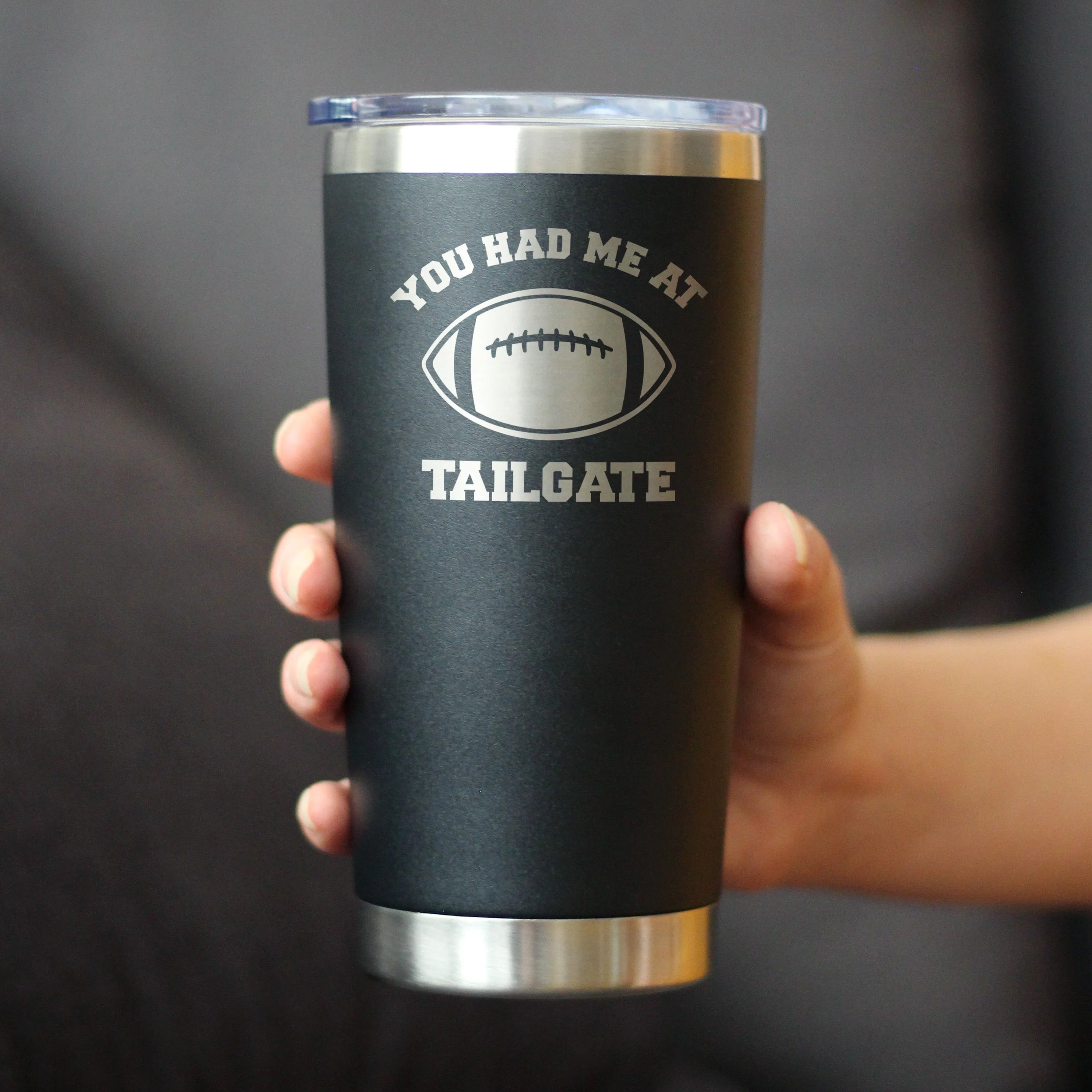 Had Me At Tailgate - Insulated Coffee Tumbler Cup with Sliding Lid - Image 2