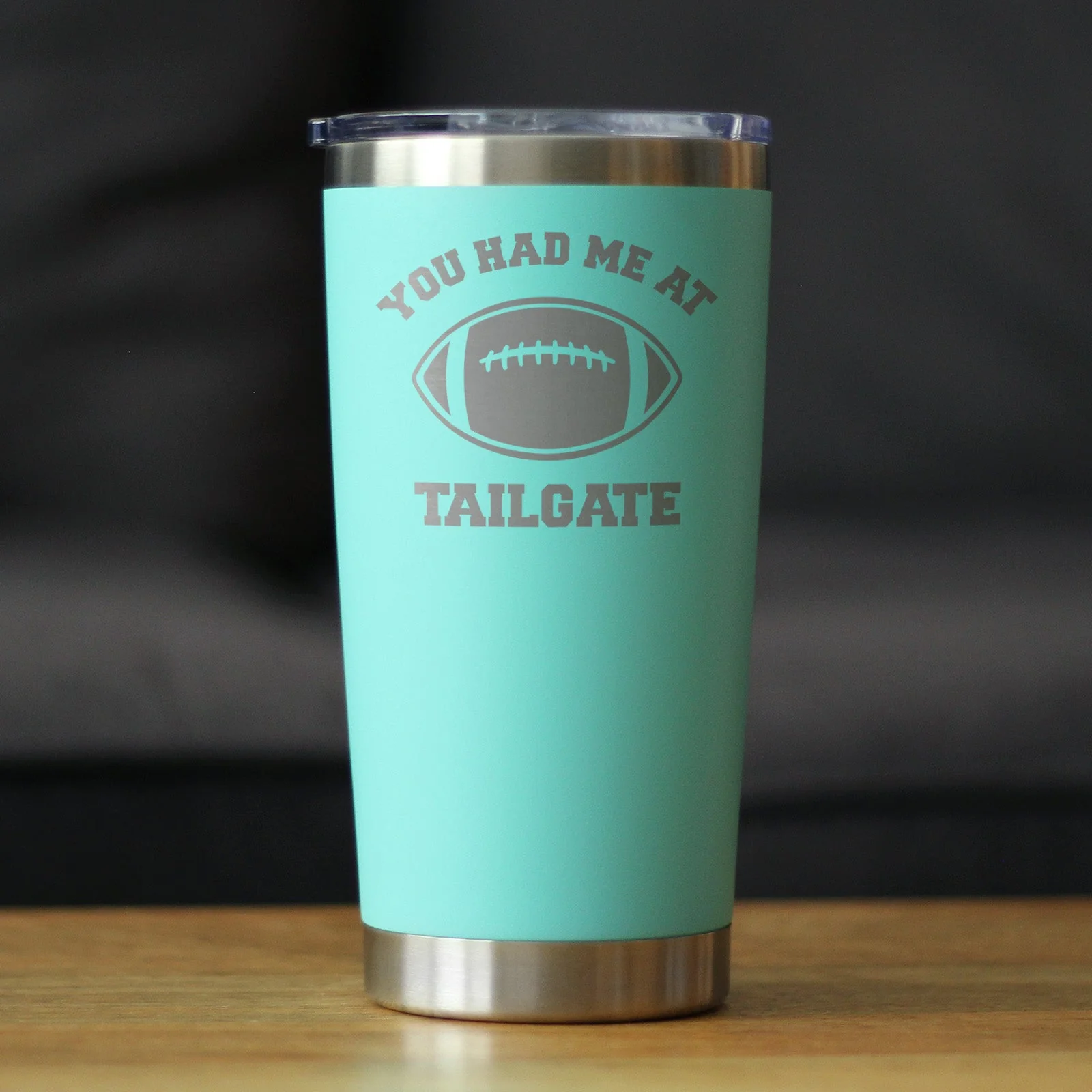 Had Me At Tailgate - Insulated Coffee Tumbler Cup with Sliding Lid - Image 5