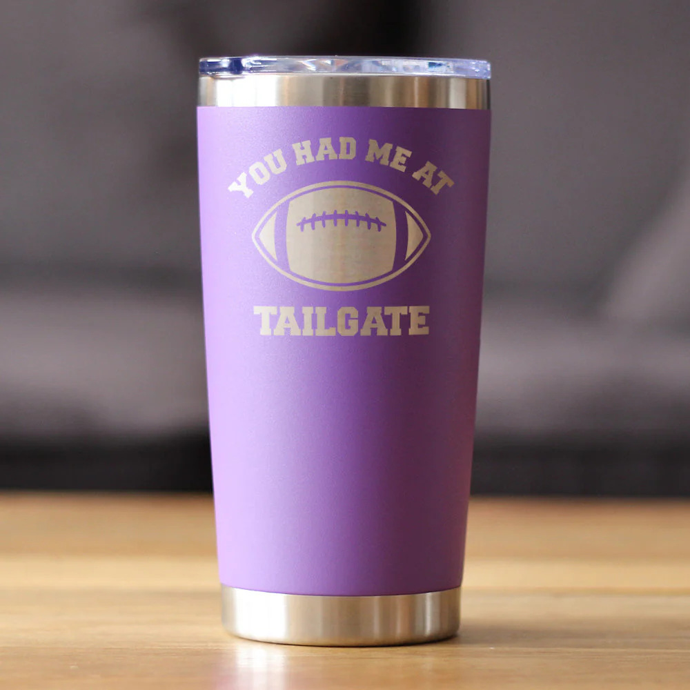 Had Me At Tailgate - Insulated Coffee Tumbler Cup with Sliding Lid - Image 7