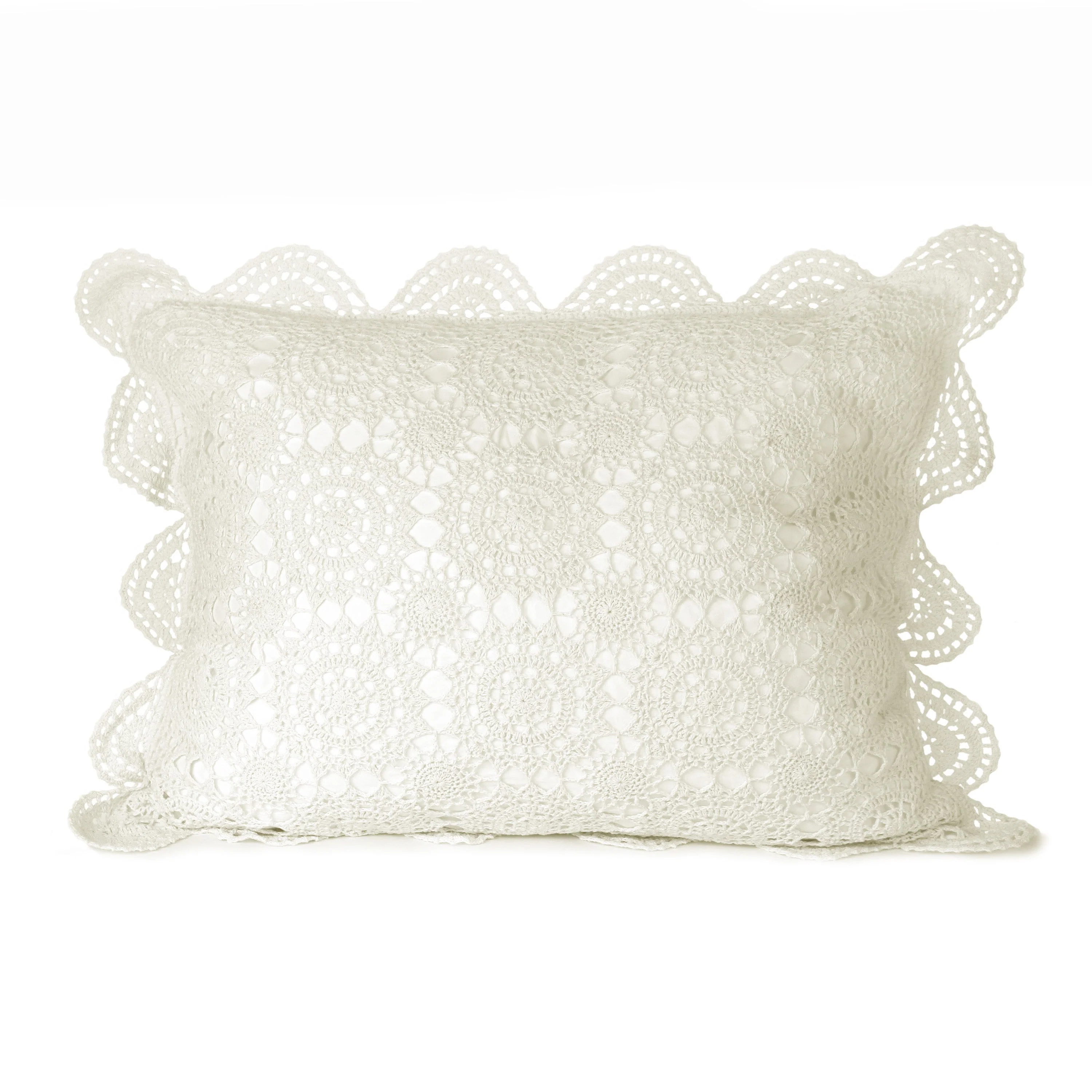 Crochet Cotton Pillow Sham Pairs - Image 6