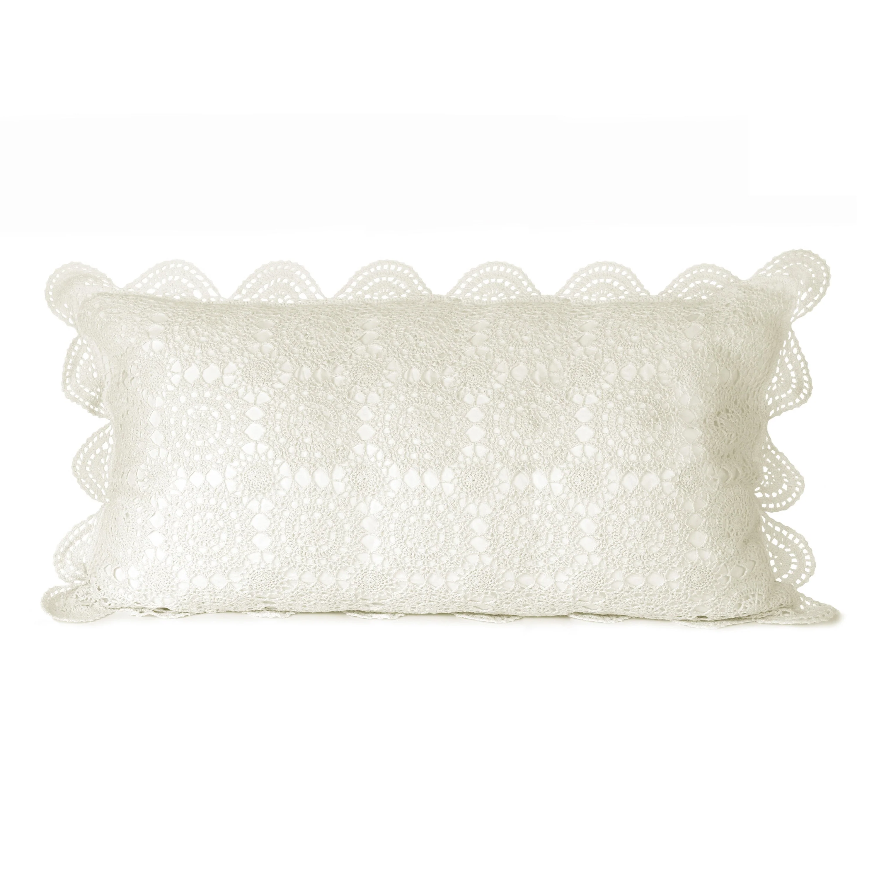 Crochet Cotton Pillow Sham Pairs - Image 9