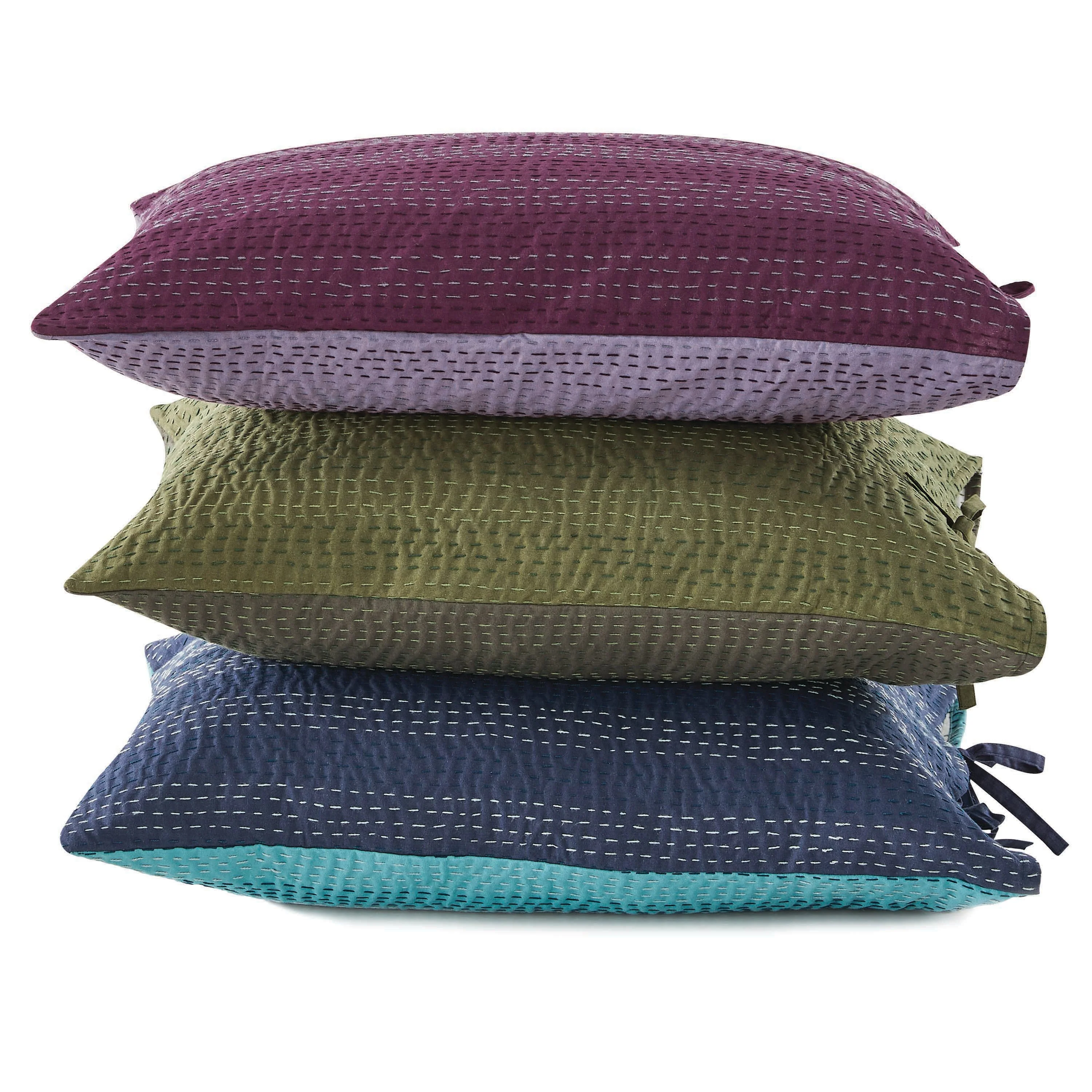 Reversible Kantha Pillow Sham Pairs - Image 2