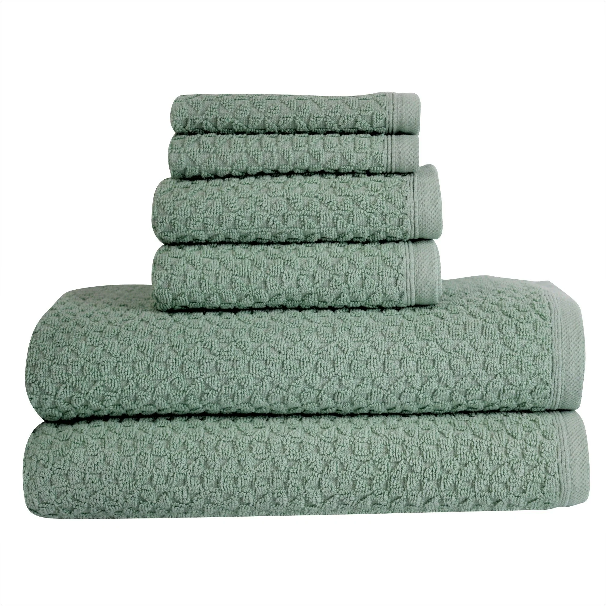 Hardwick %100 Turkish Cotton Towel Set of 6 - 2 Bath Towels, 2 Hand Towels & 2 Washcloths - Soft, Absorbent & Quick Dry - Image 7