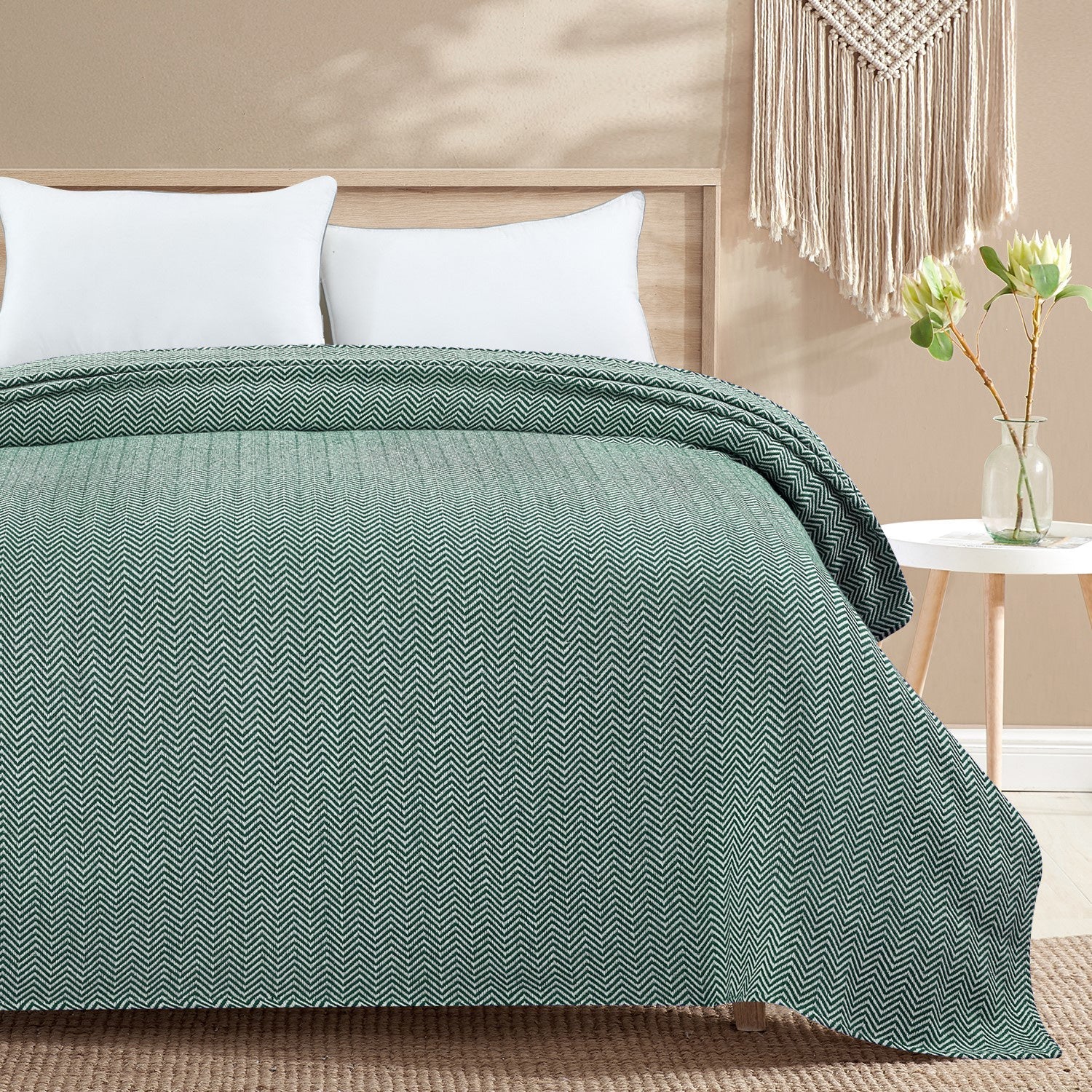 Herringbone Cotton Blanket - Image 14
