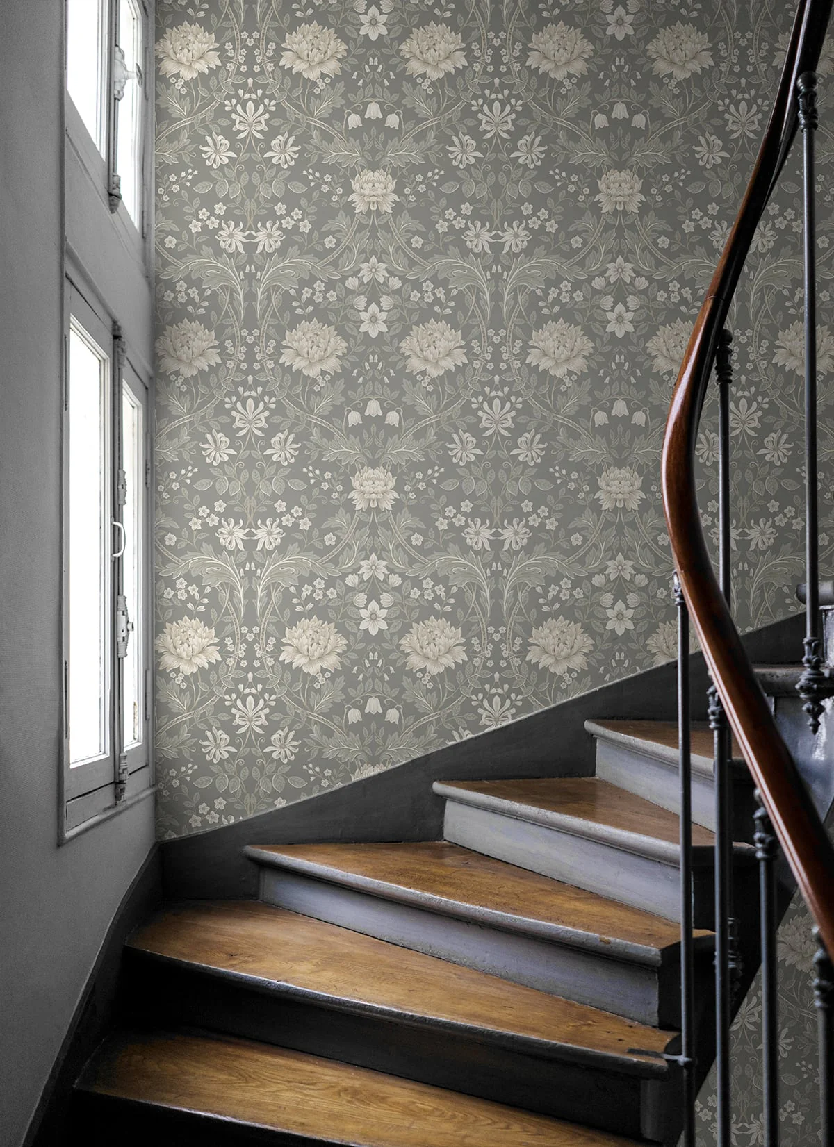 Honeysuckle Trail Floral Premium Peel and Stick Removable Wallpaper - Image 12