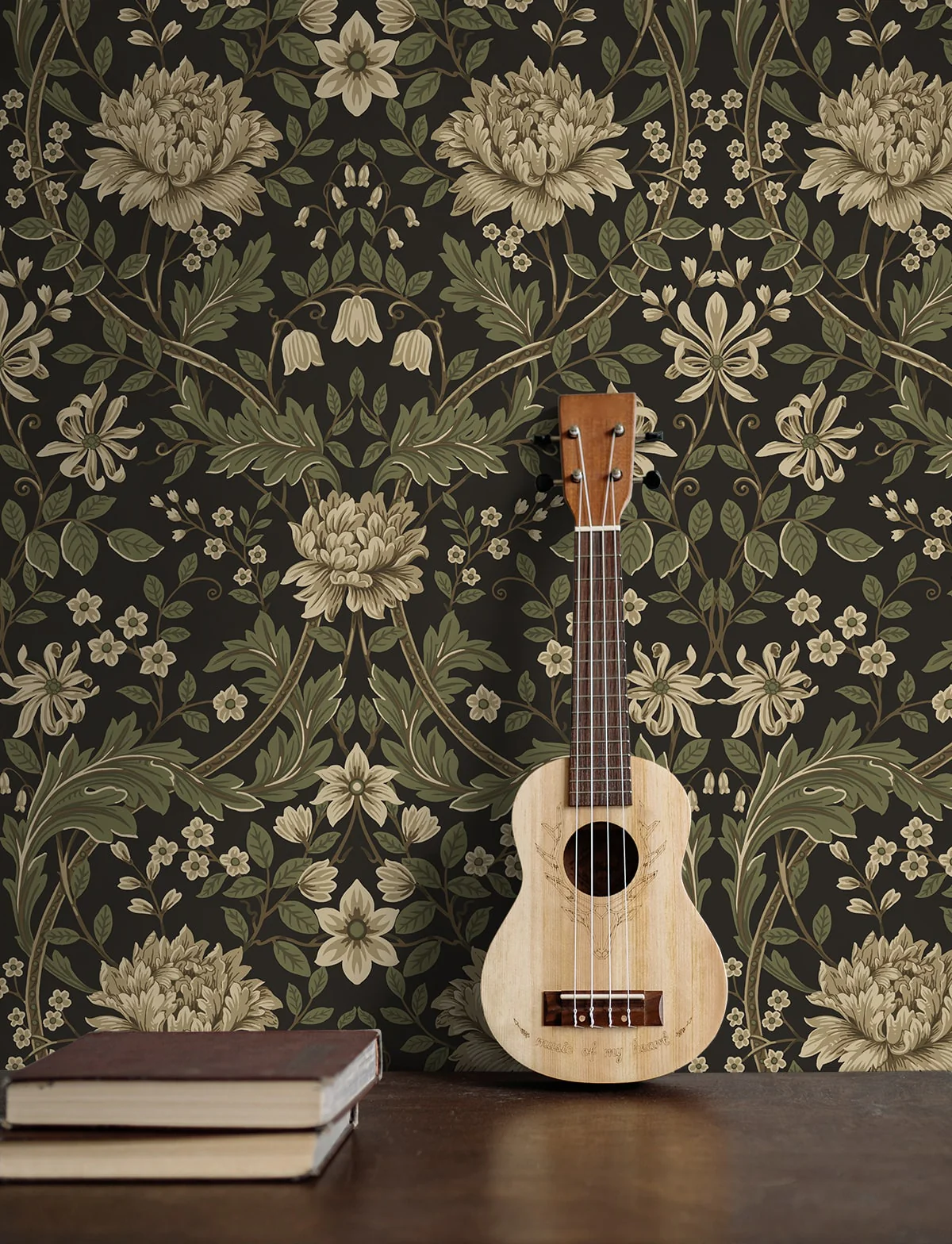 Honeysuckle Trail Floral Premium Peel and Stick Removable Wallpaper - Image 35