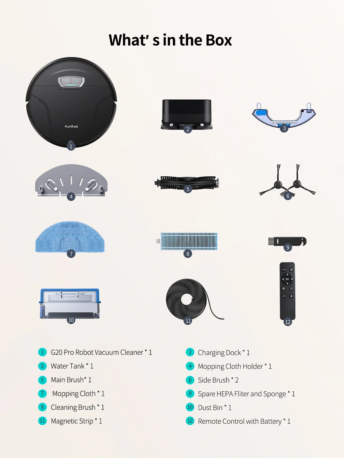 Honiture G20 Pro Robotic Vacuum - Image 8