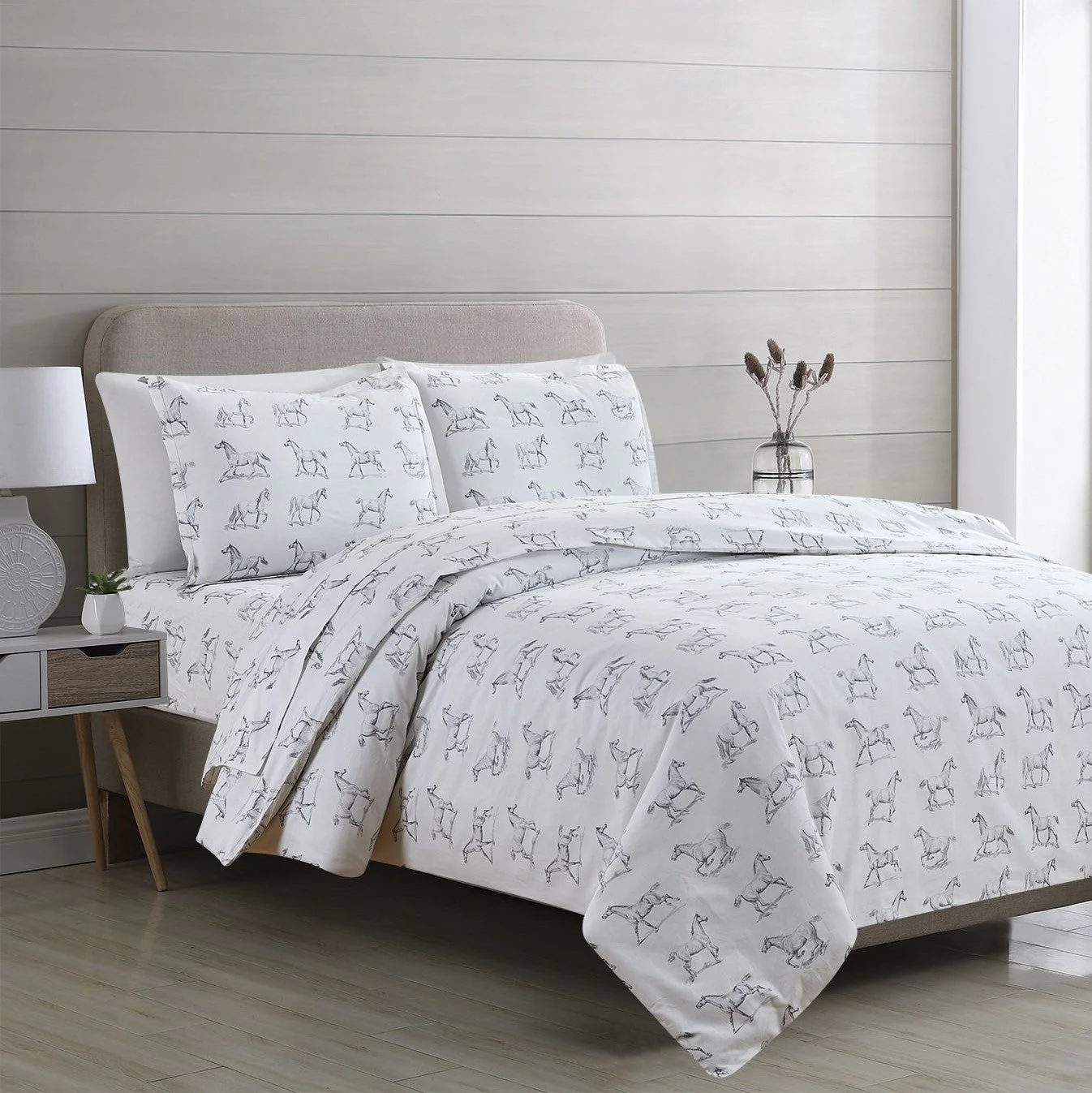 Horses Printed Duvet Set - Image 4