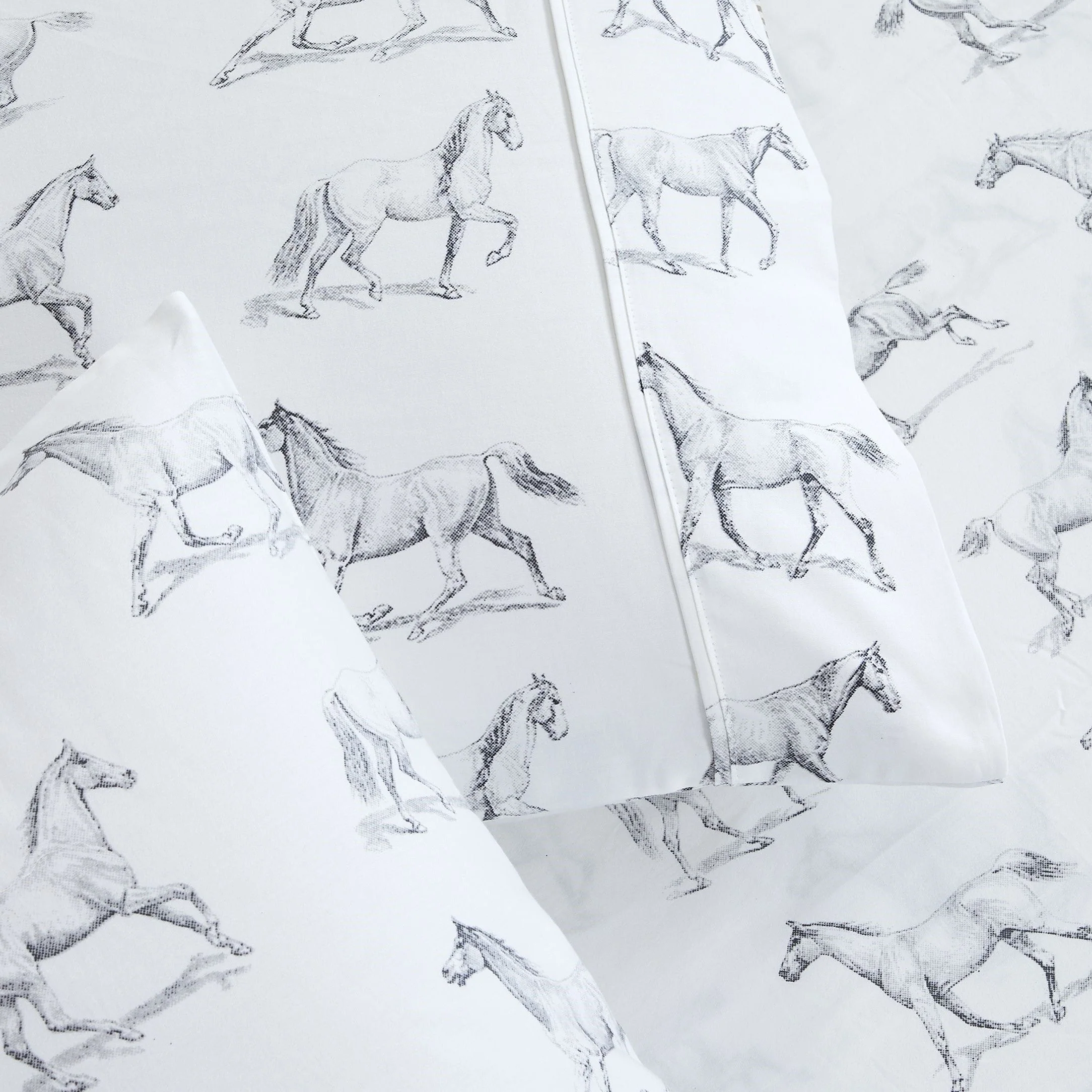 Horses Printed Sheet Set - Image 2