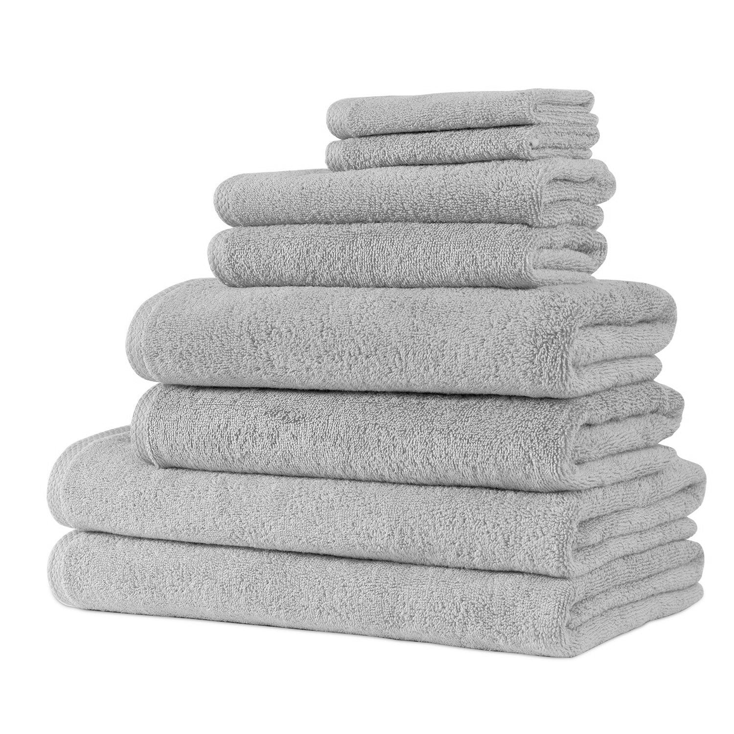 Hospitality Turkish Cotton Hotel Collection Family Towel Set of 8 - Image 14