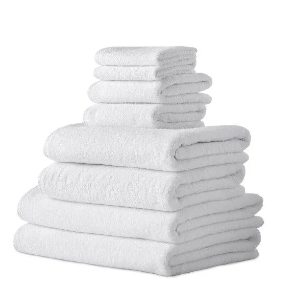 Hospitality Turkish Cotton Hotel Collection Family Towel Set of 8 - Image 2