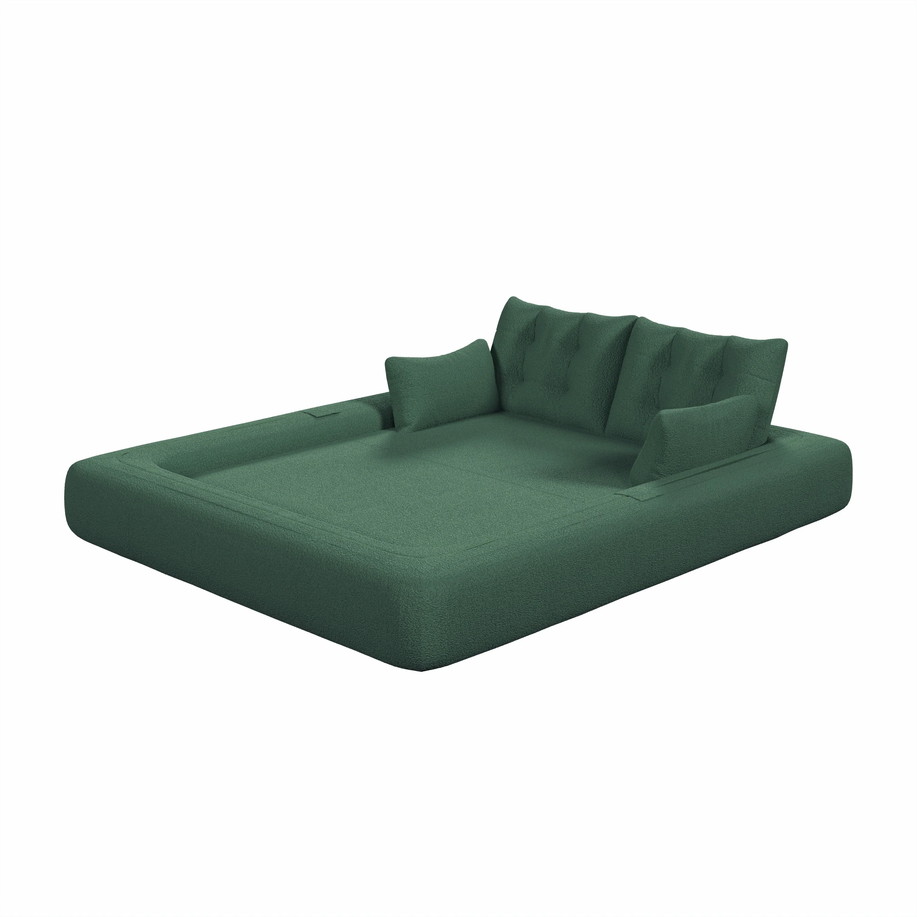 Human Dog Bed, 78.7 ' Multi-Functional Foldable Sofa Bed, Green - Image 16