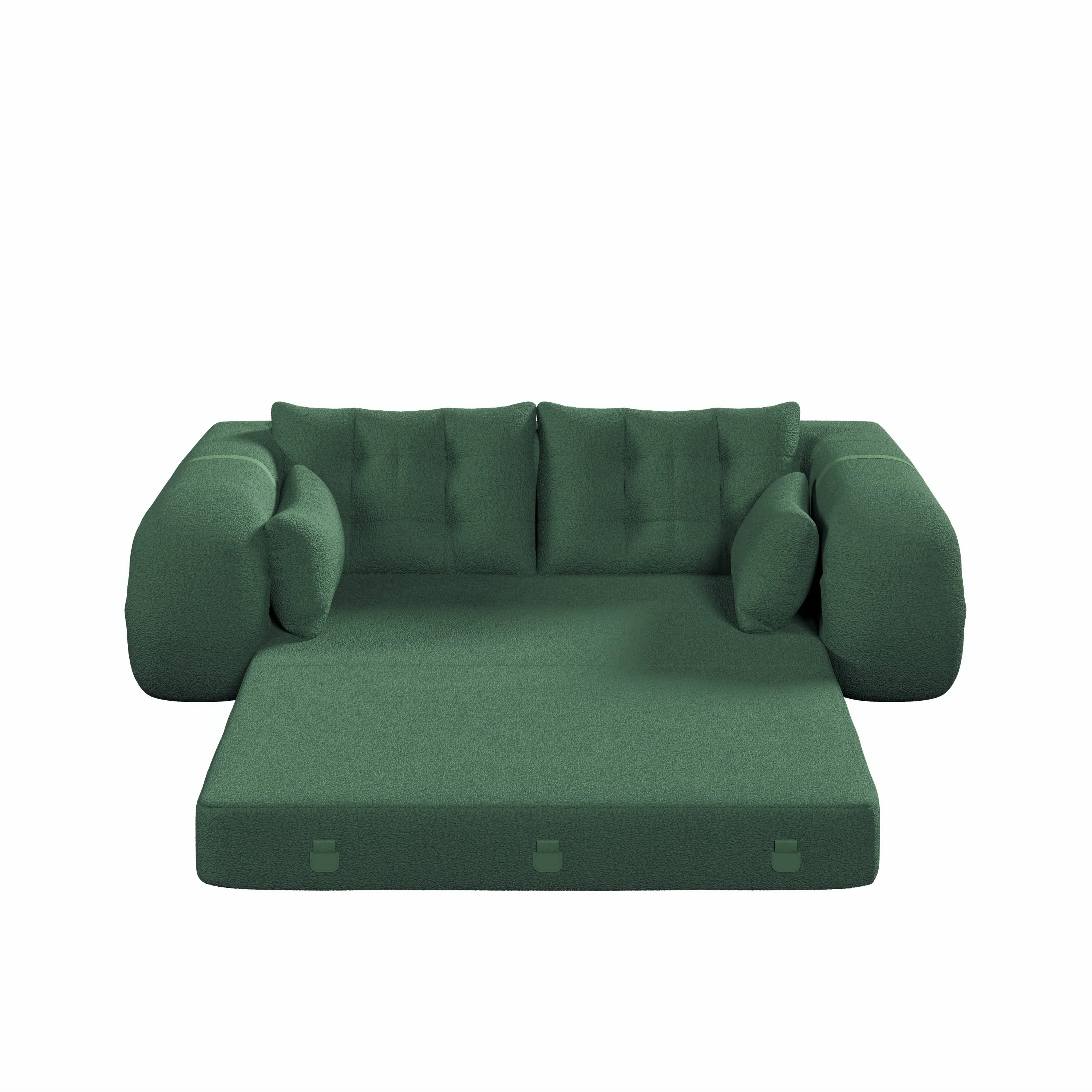 Human Dog Bed, 78.7 ' Multi-Functional Foldable Sofa Bed, Green - Image 23