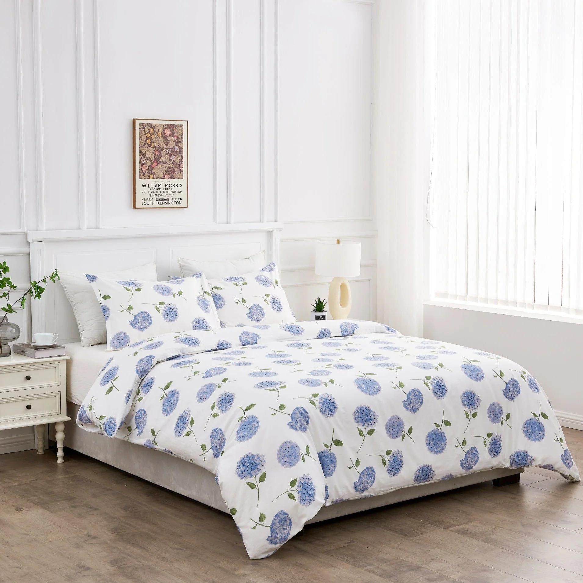 Hydrangea Printed Duvet Set - Image 5