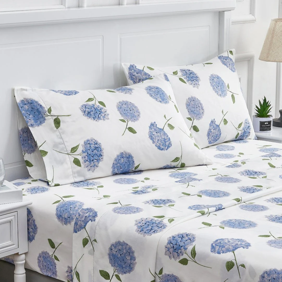 Hydrangea Printed Sheet Set - Image 9