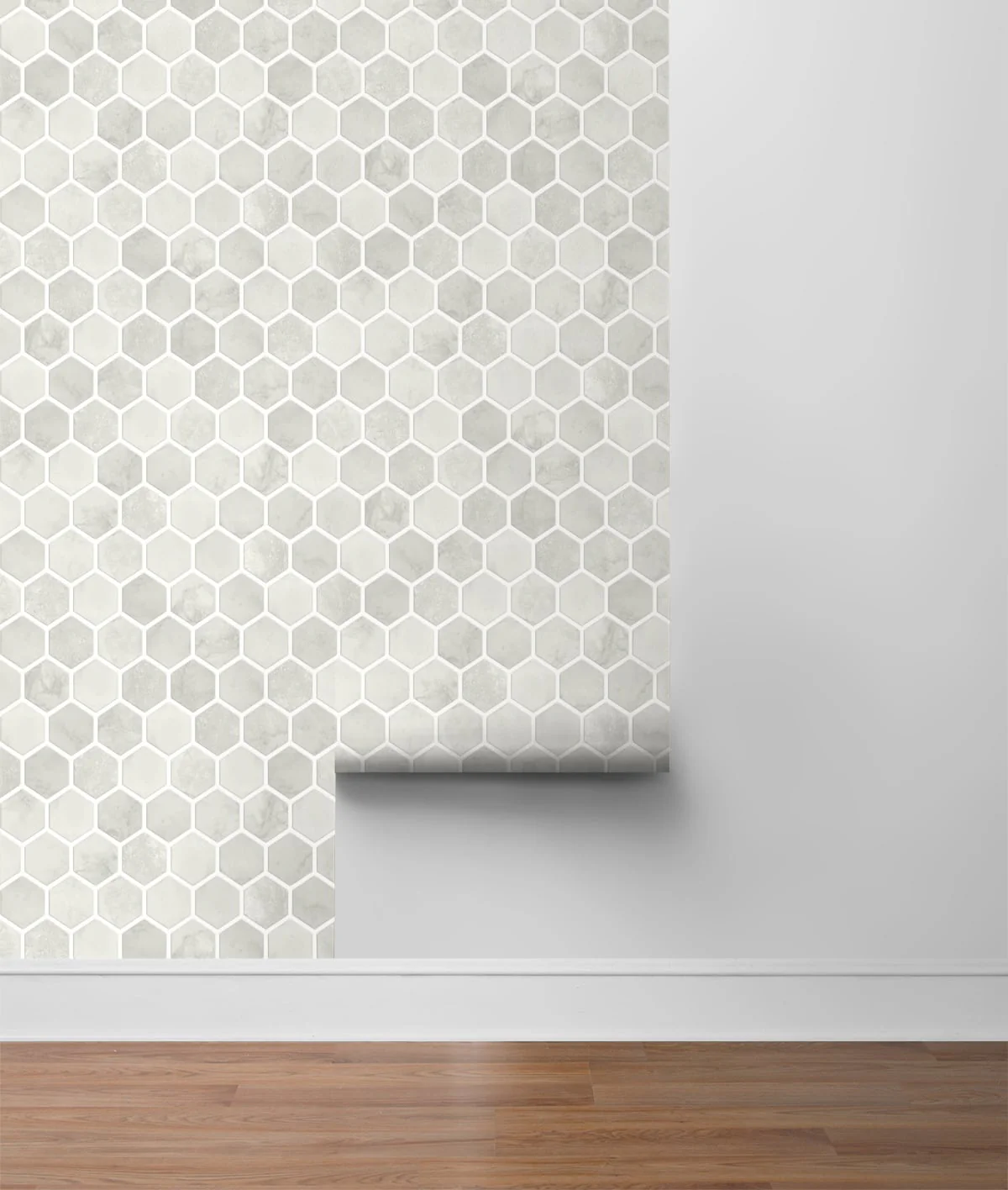 Inlay Hexagon Geometric Peel and Stick Removable Wallpaper - Image 13