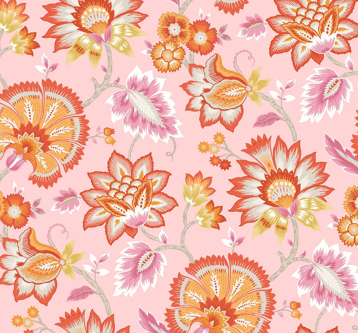 Jacobean Floral Peel and Stick Removable Wallpaper - Image 12