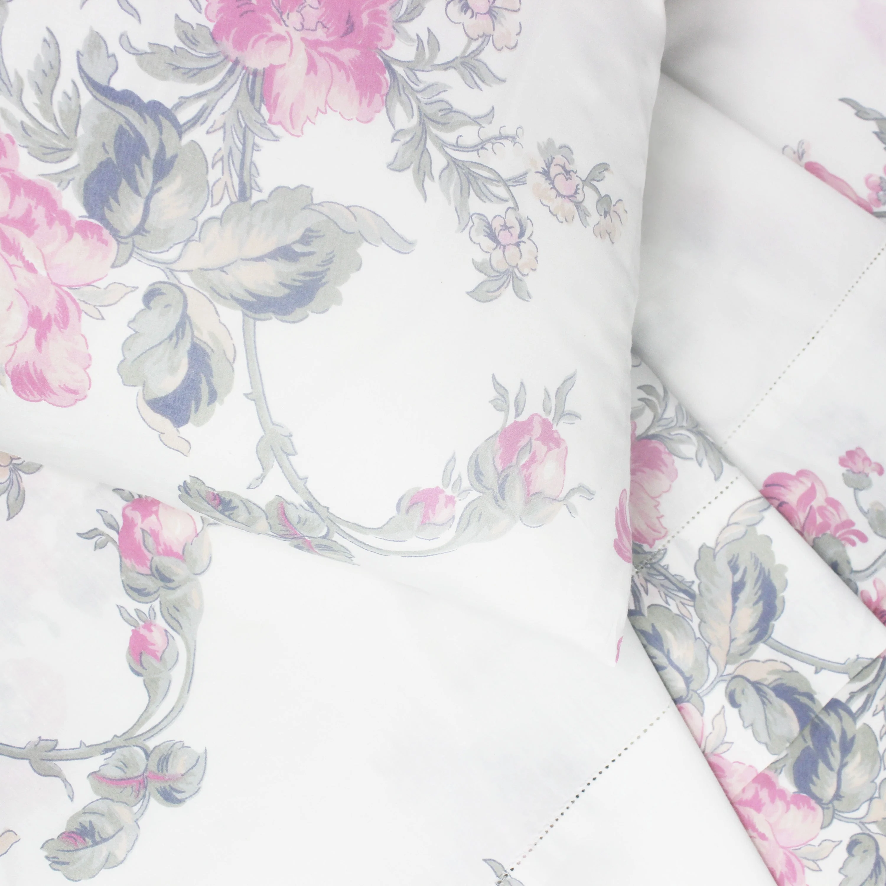Jardin De Rose Printed Cotton Percale Sheet Set - Image 17