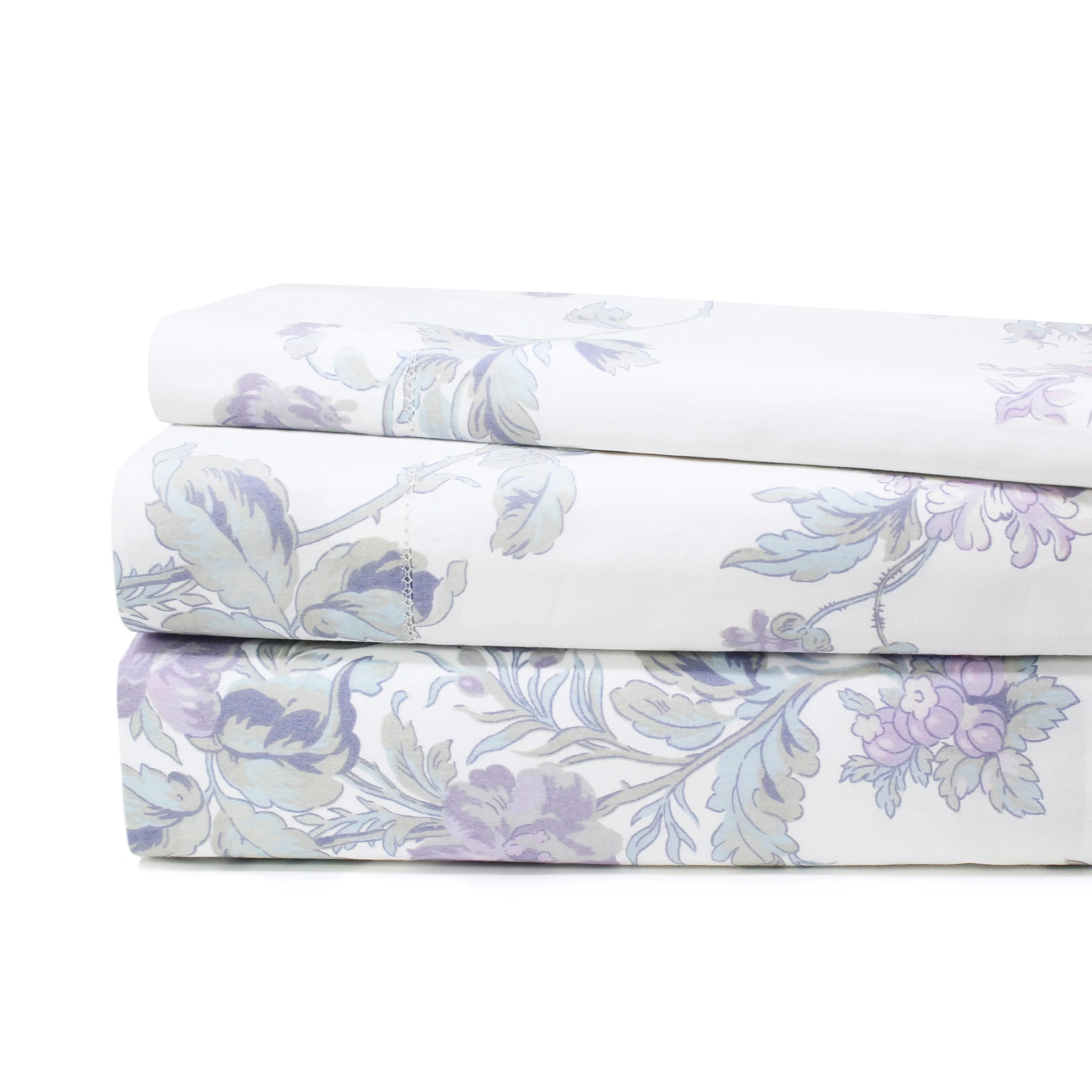 Jardin De Rose Printed Cotton Percale Sheet Set - Image 34