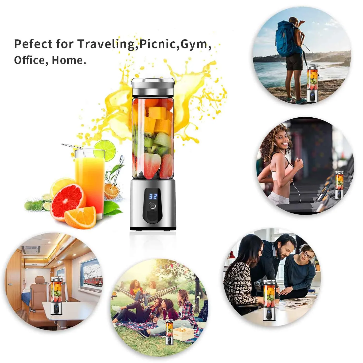 JuiceUp N Go Quick Portable Juicer & Smoothie Blender - Image 4