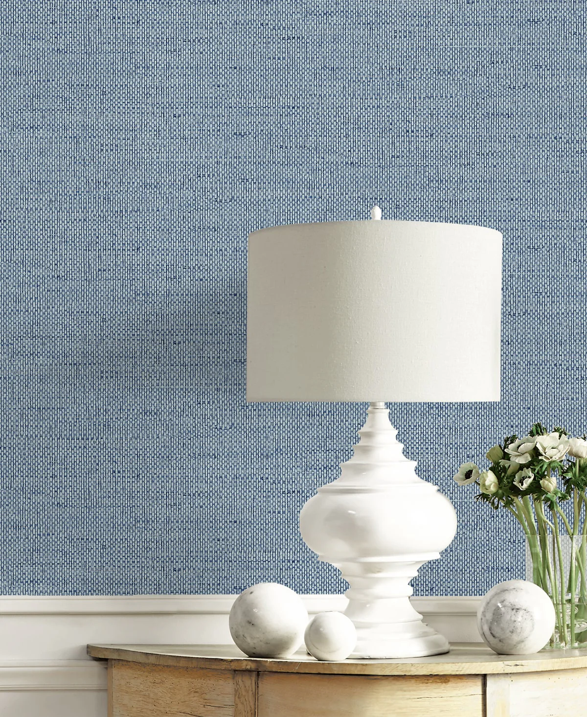 Kaya Faux Paperweave Embossed Vinyl Unpasted Wallpaper - Image 6