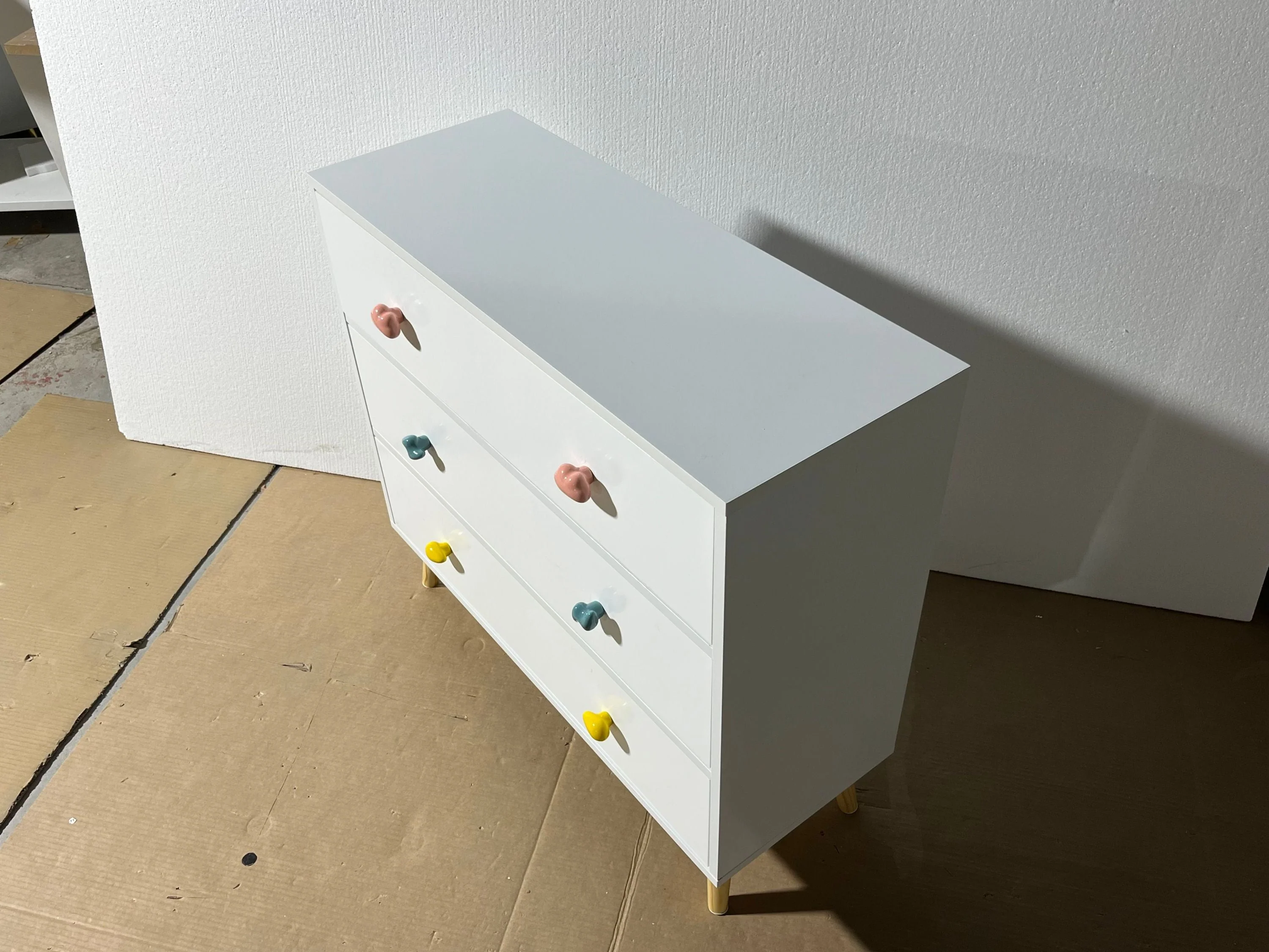 Kids 3 Drawer Dresser, Baby Nightstand for Bedroom - White - Image 23