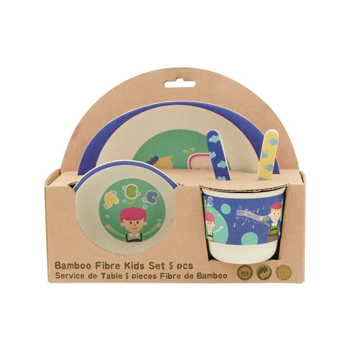 KIDS DINNER SET BLUE BOY - Image 2