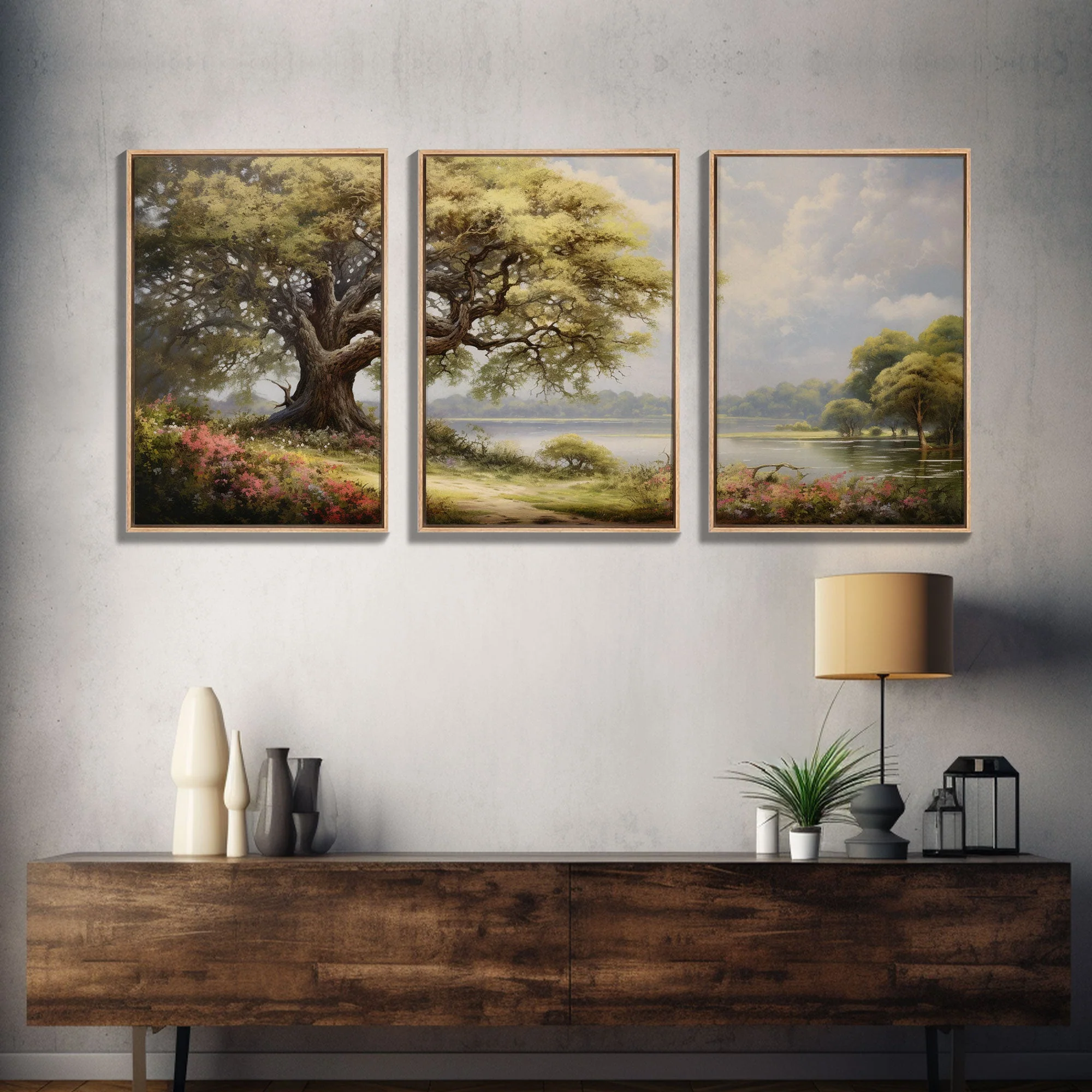 Lake Wall Art, Canvas Print, 3 Piece Wall Art - Image 12
