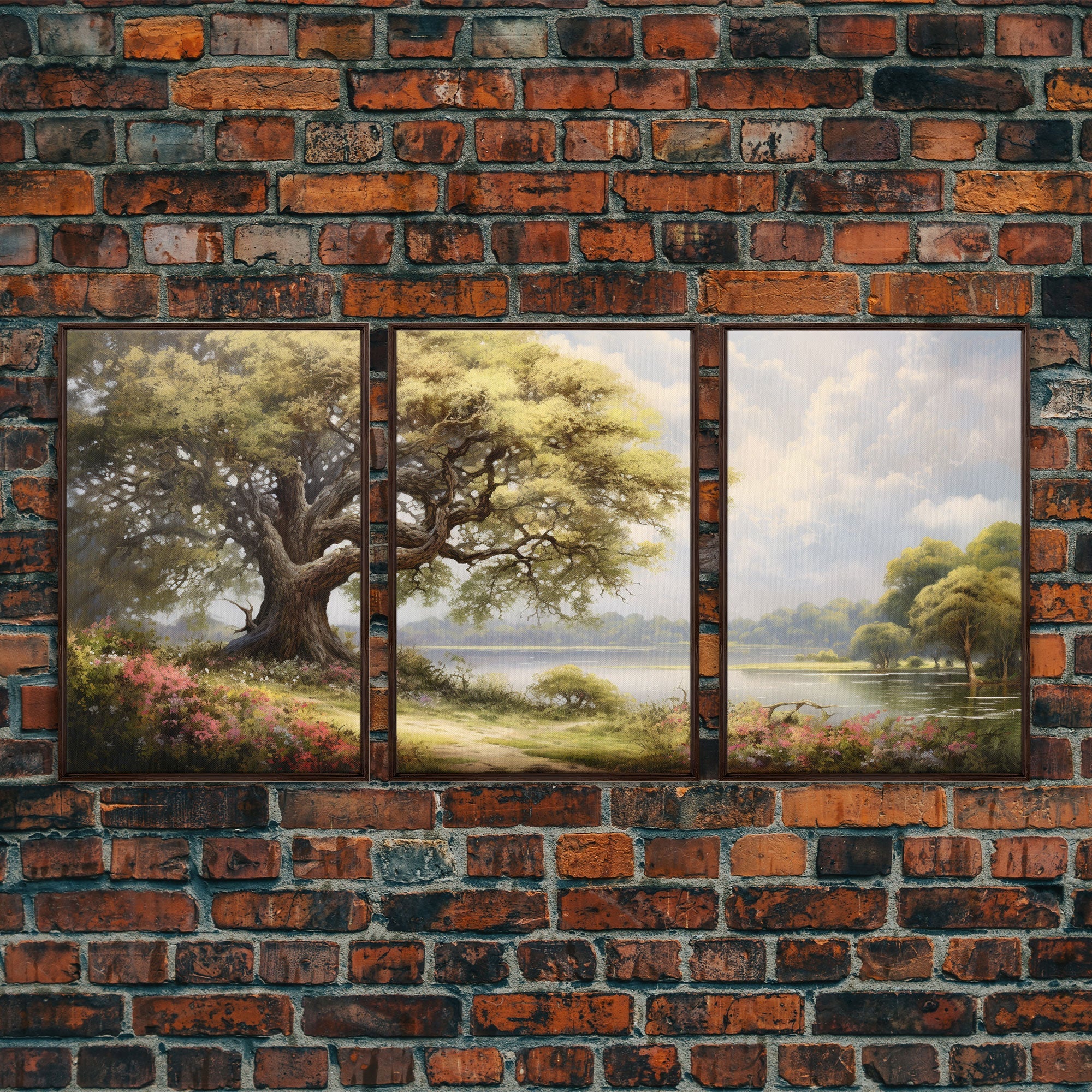 Lake Wall Art, Canvas Print, 3 Piece Wall Art - Image 4