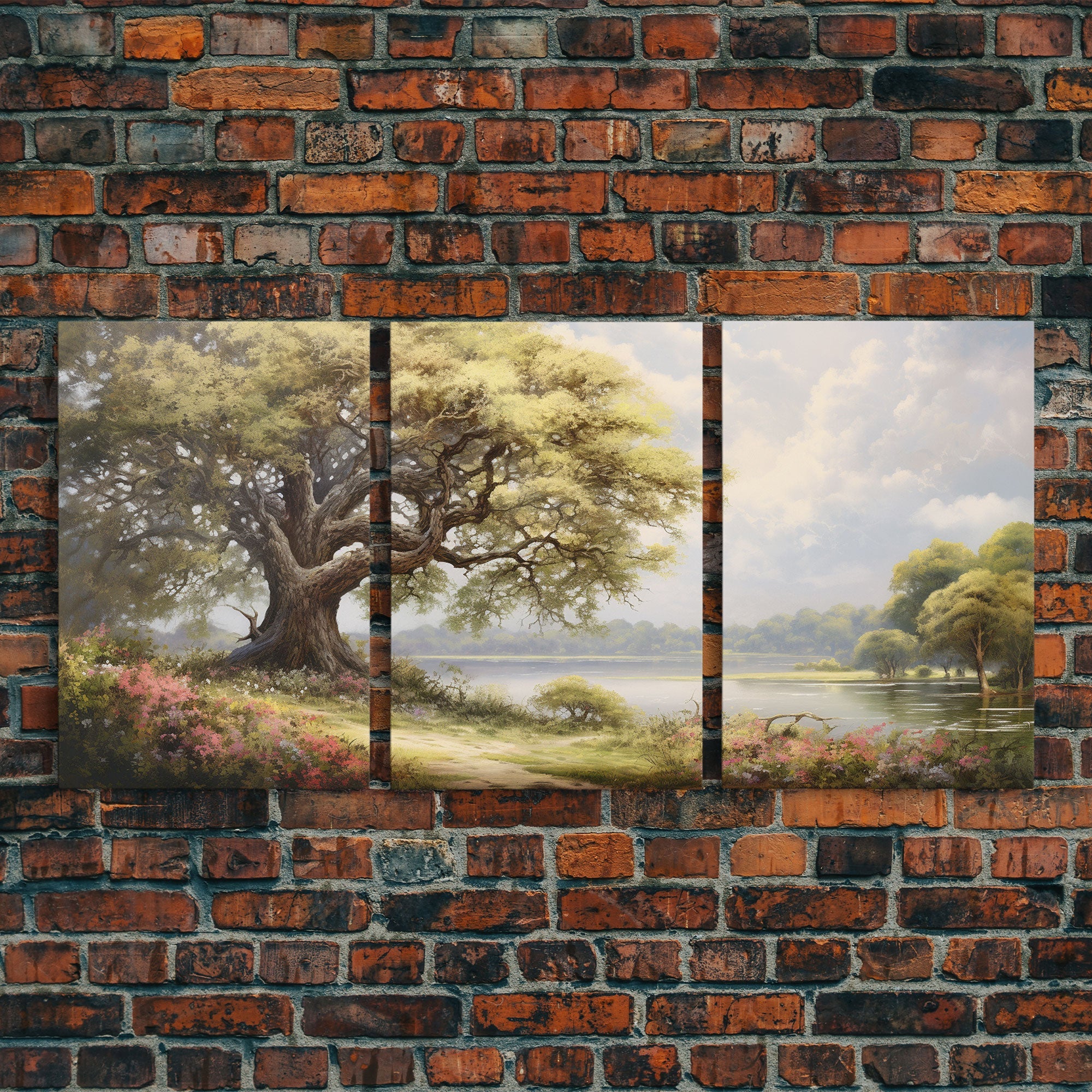 Lake Wall Art, Canvas Print, 3 Piece Wall Art - Image 5