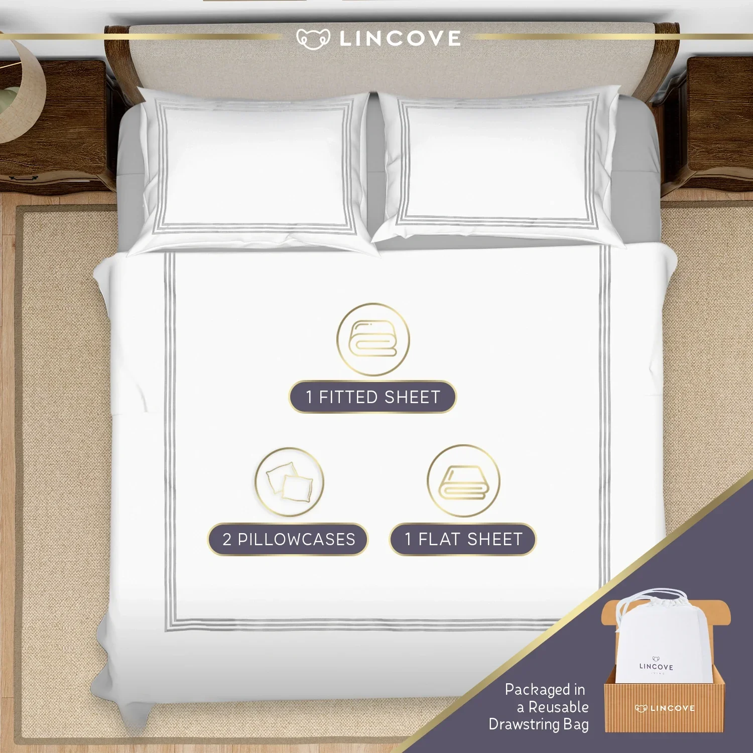 Latina 100% Cotton Duvet Cover Set - Image 6