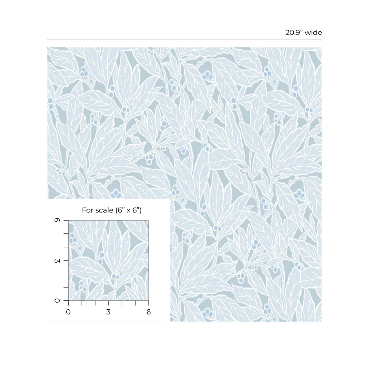 Leaf and Berry Botanical Vintage Unpasted Wallpaper - Image 4