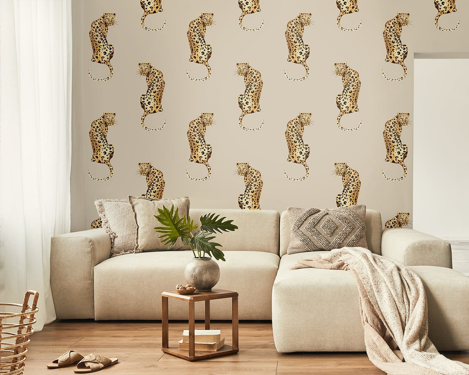 Leopard King Peel and Stick Removable Wallpaper - Image 2