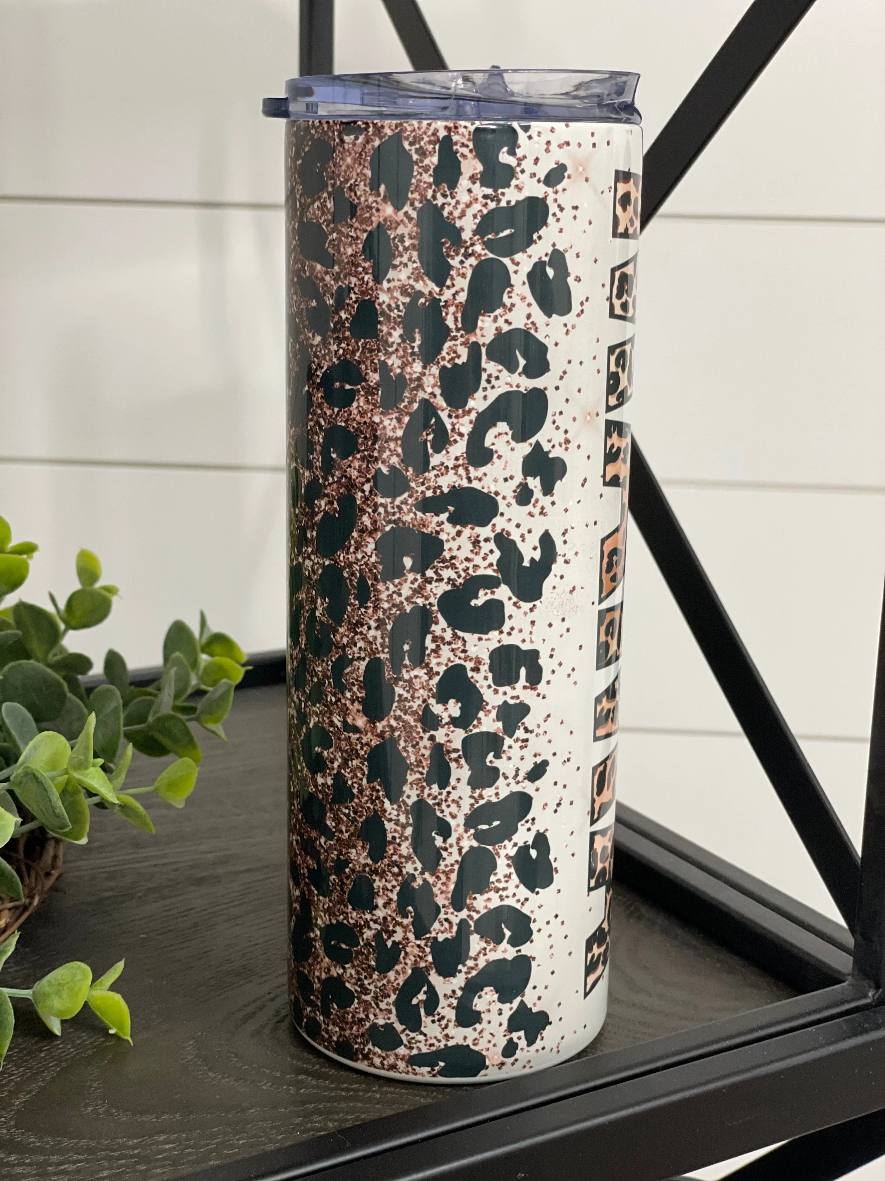 Leopard Mama 20oz Skinny Tumbler - Image 4
