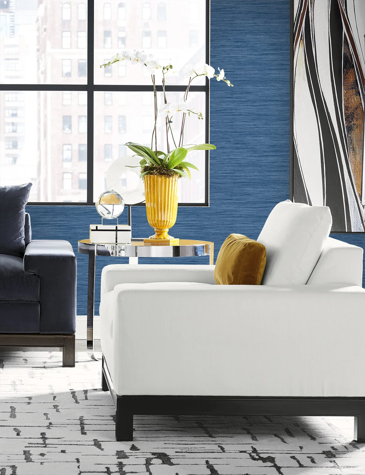 Loe Sanctuary Stria Embossed Vinyl Unpasted Wallpaper - Image 27