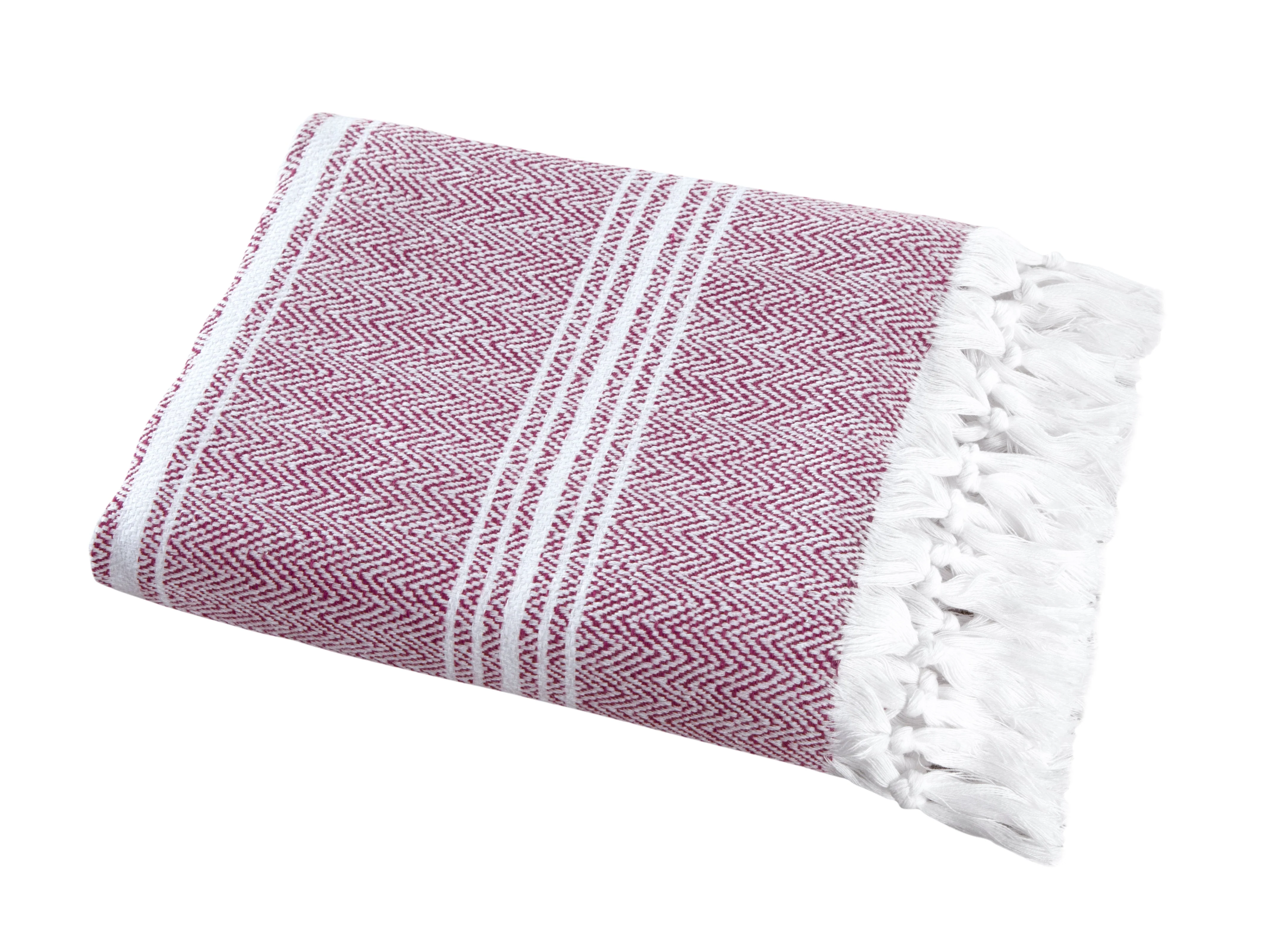 Luxury Peshtemal, %100 Turkish Cotton 1 Pc, 40"x70"- Hand Knotted, Herringbone Weave - Image 23