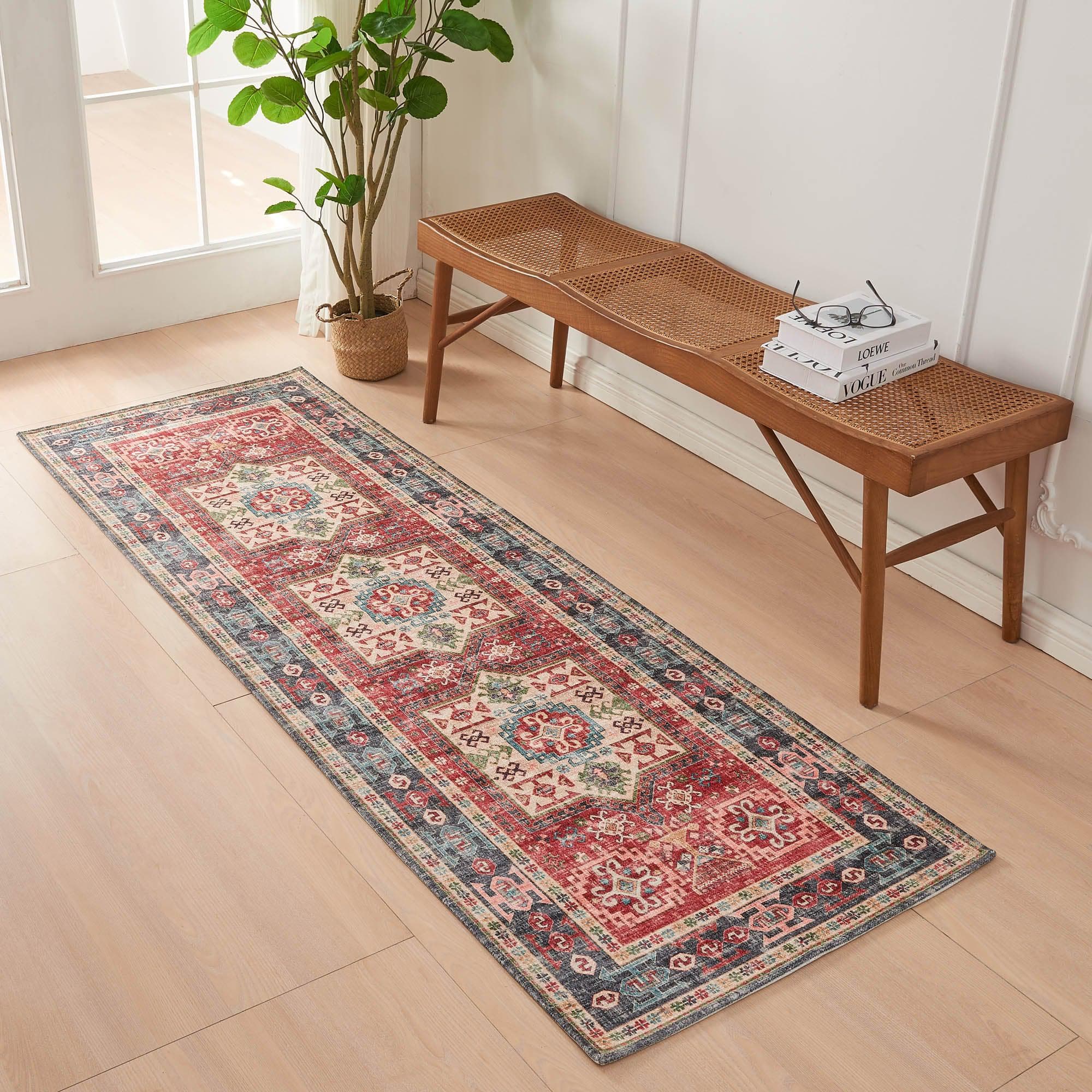 Medallion Machine Washable Accent Runner 2'4" x 7' - Nava Collection - Image 11