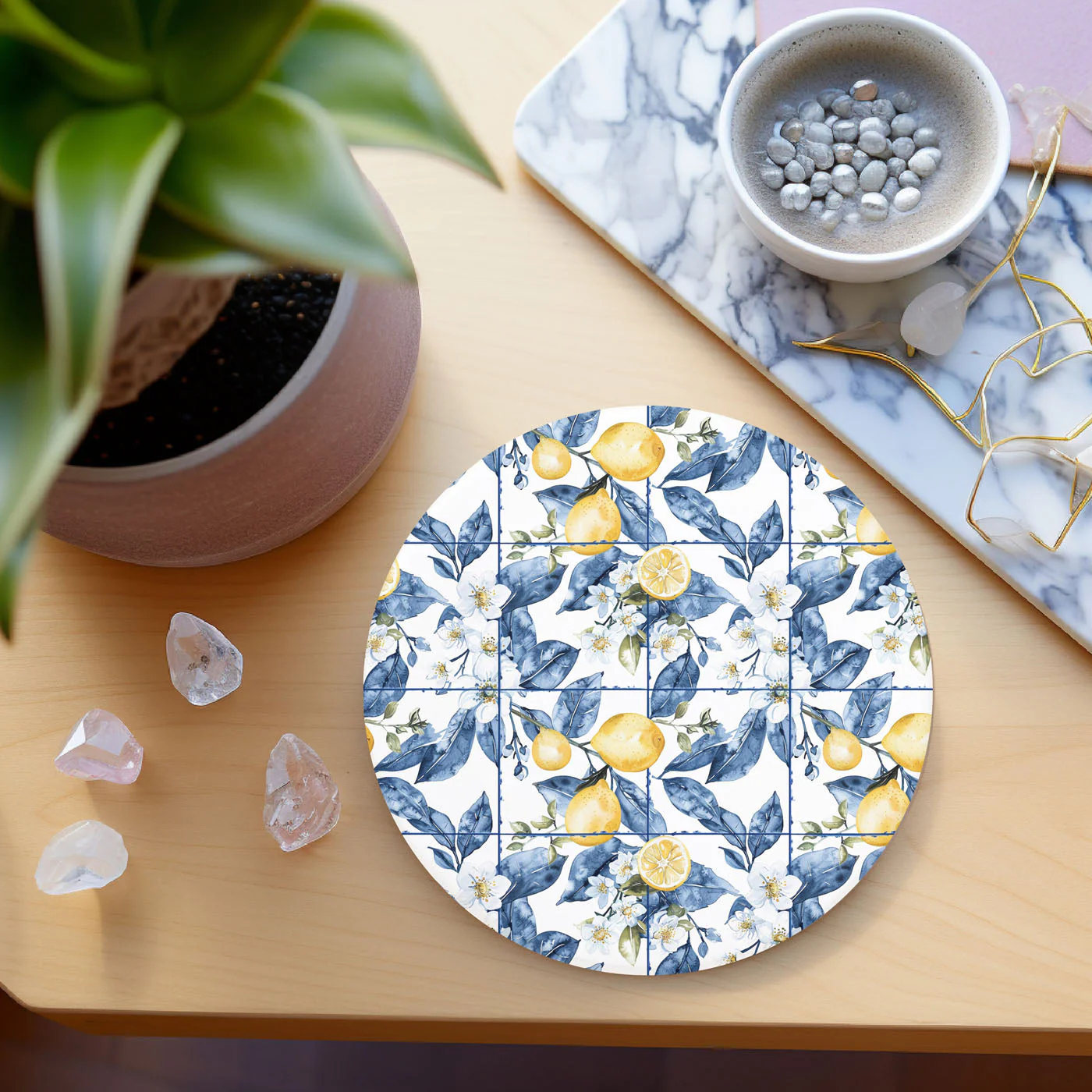 Mediterranean Lemon Coasters - Image 36