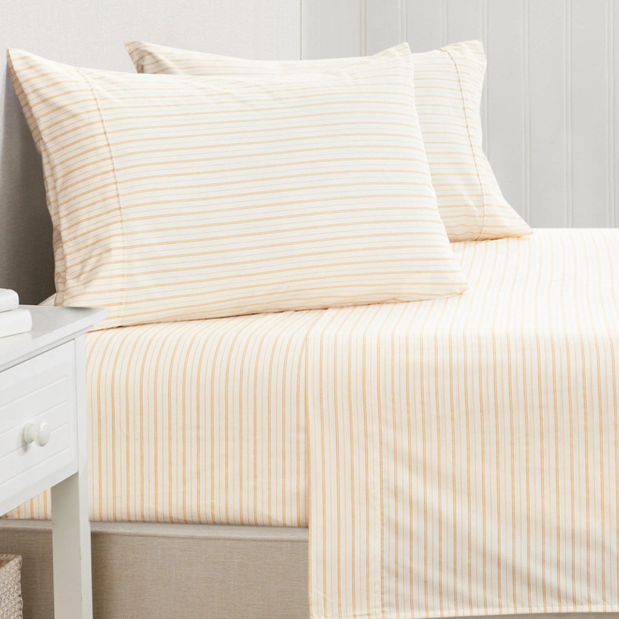 Microfiber Stripe Sheet Set - Adeline Collection - Image 29
