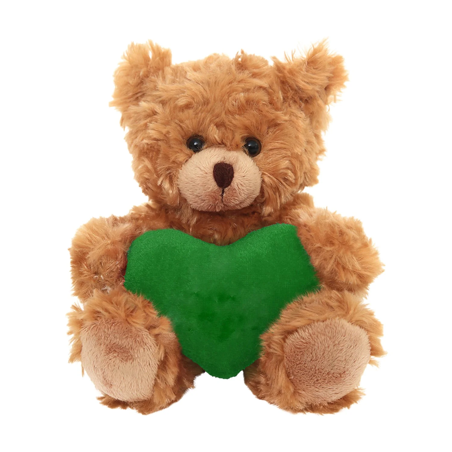 Mocha Bear with Custom Heart 6" by Plushland - Image 2