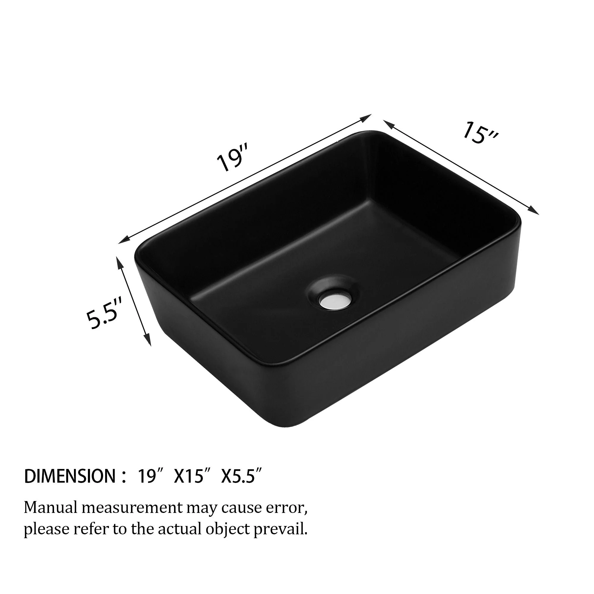 European Design Ceramic Rectangular Vessel Bathroom Sink by Couch - Image 13