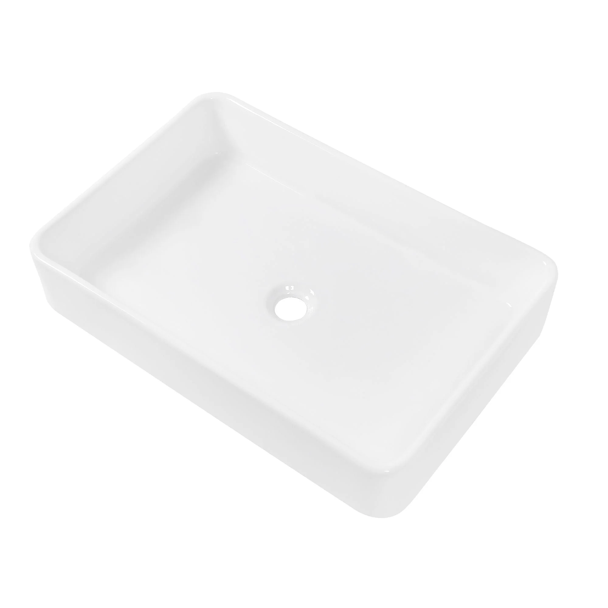 European Design Ceramic Rectangular Vessel Bathroom Sink by Couch - Image 2