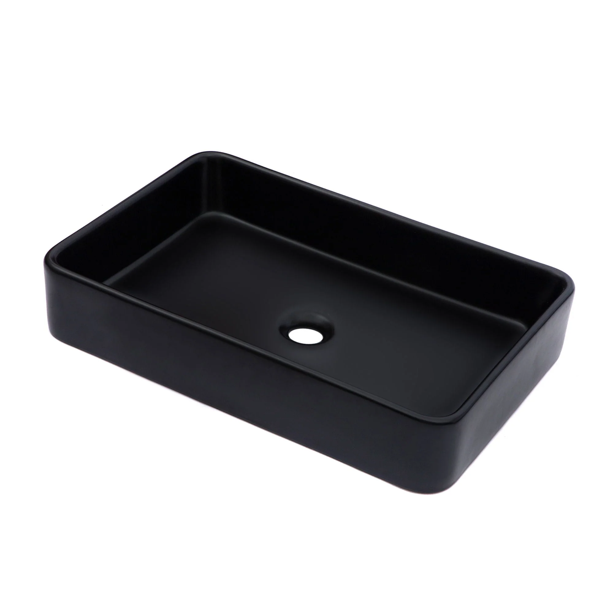 European Design Ceramic Rectangular Vessel Bathroom Sink by Couch - Image 3