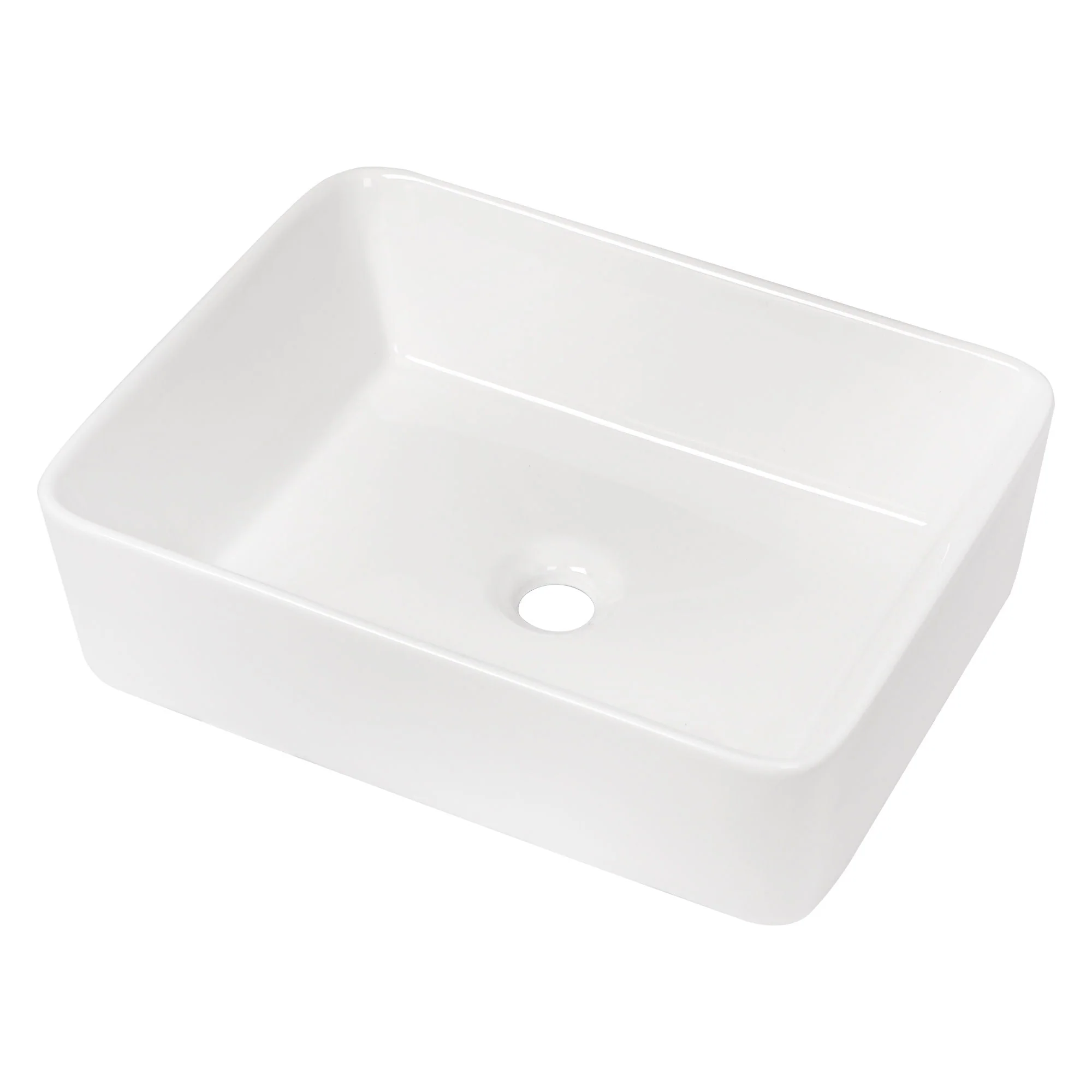 European Design Ceramic Rectangular Vessel Bathroom Sink by Couch - Image 4
