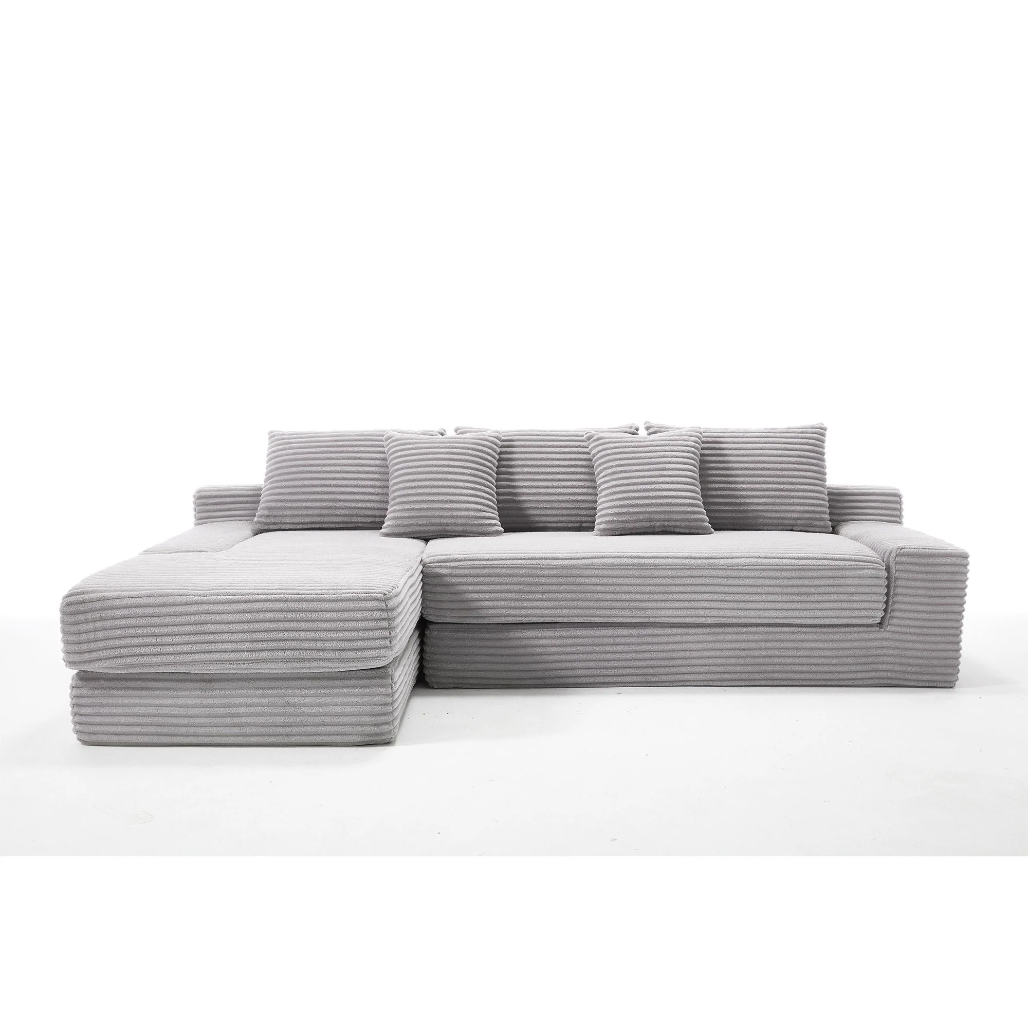 Modern L - Shaped Sectional Couch With Memory Foam - Image 2