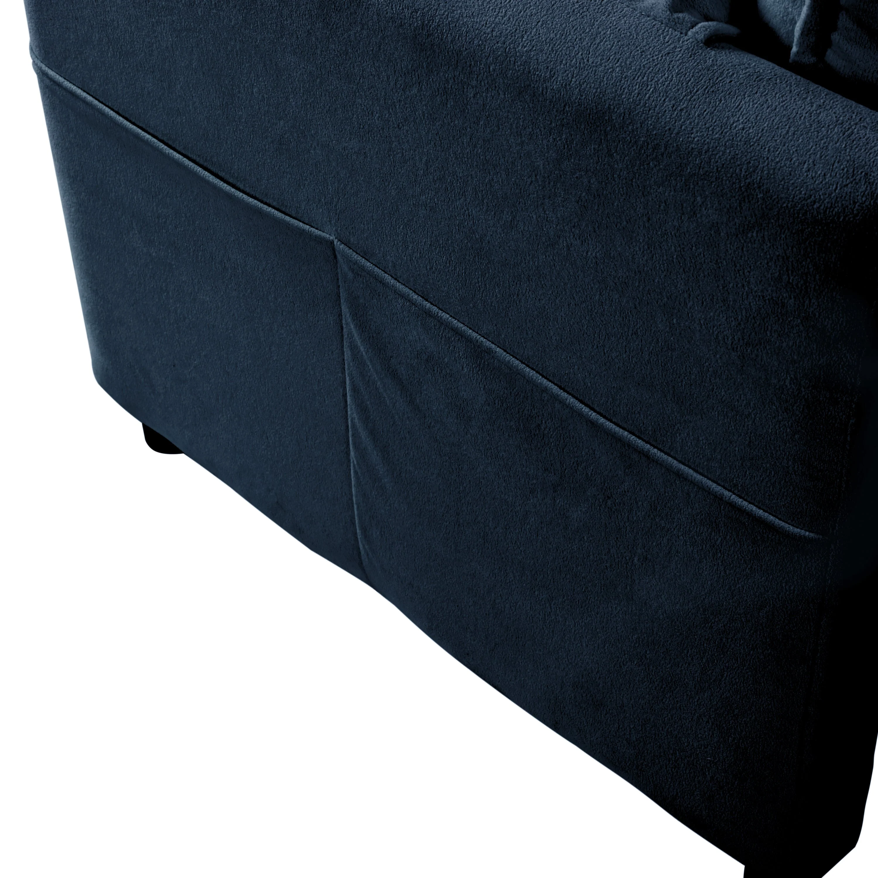 Modular Sectional Sofa, L Shaped Couch Set with Ottoman, Chenille, Blue - Image 16
