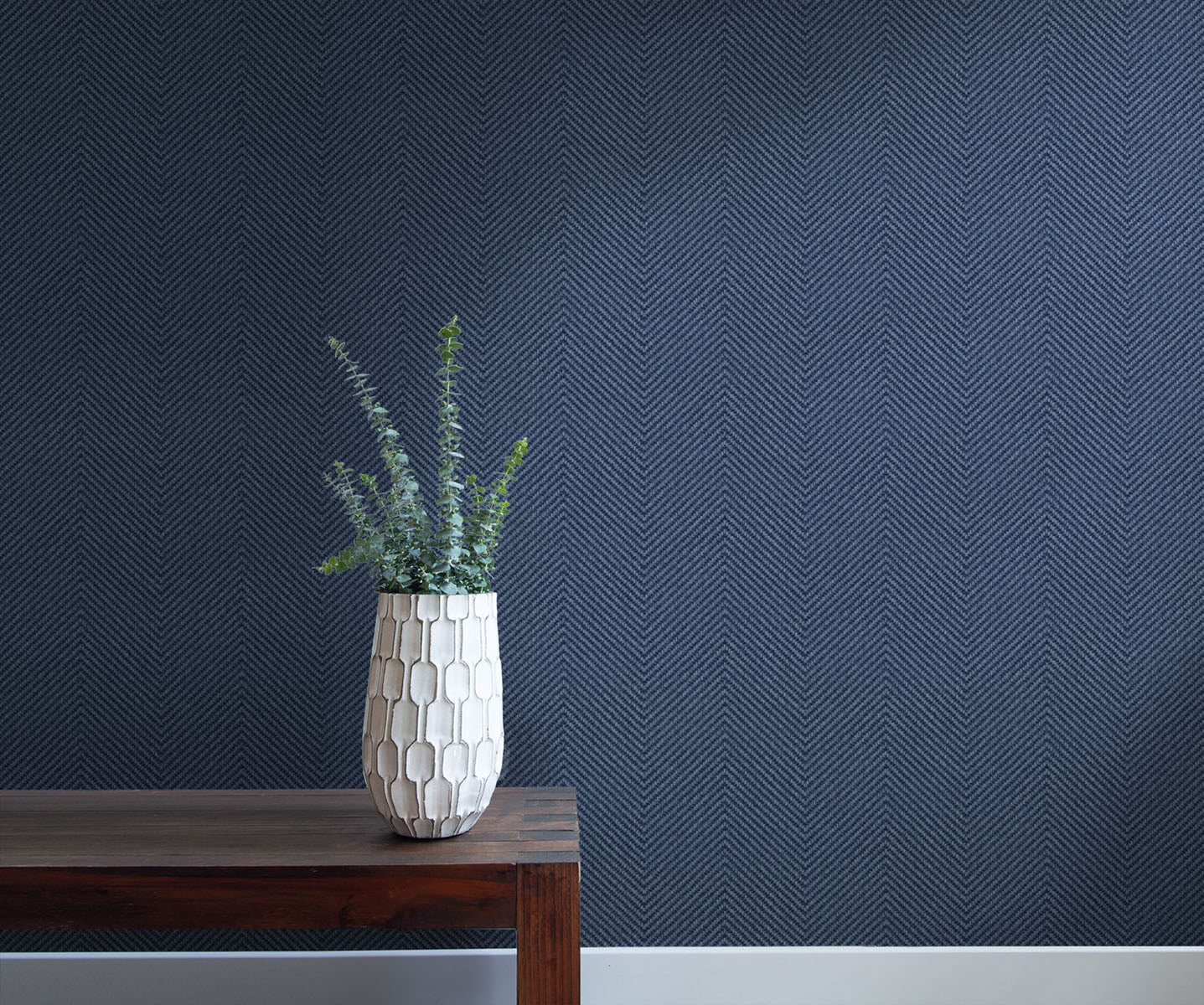 More Textures Café Chevron Embossed Vinyl Unpasted Wallpaper - Image 2