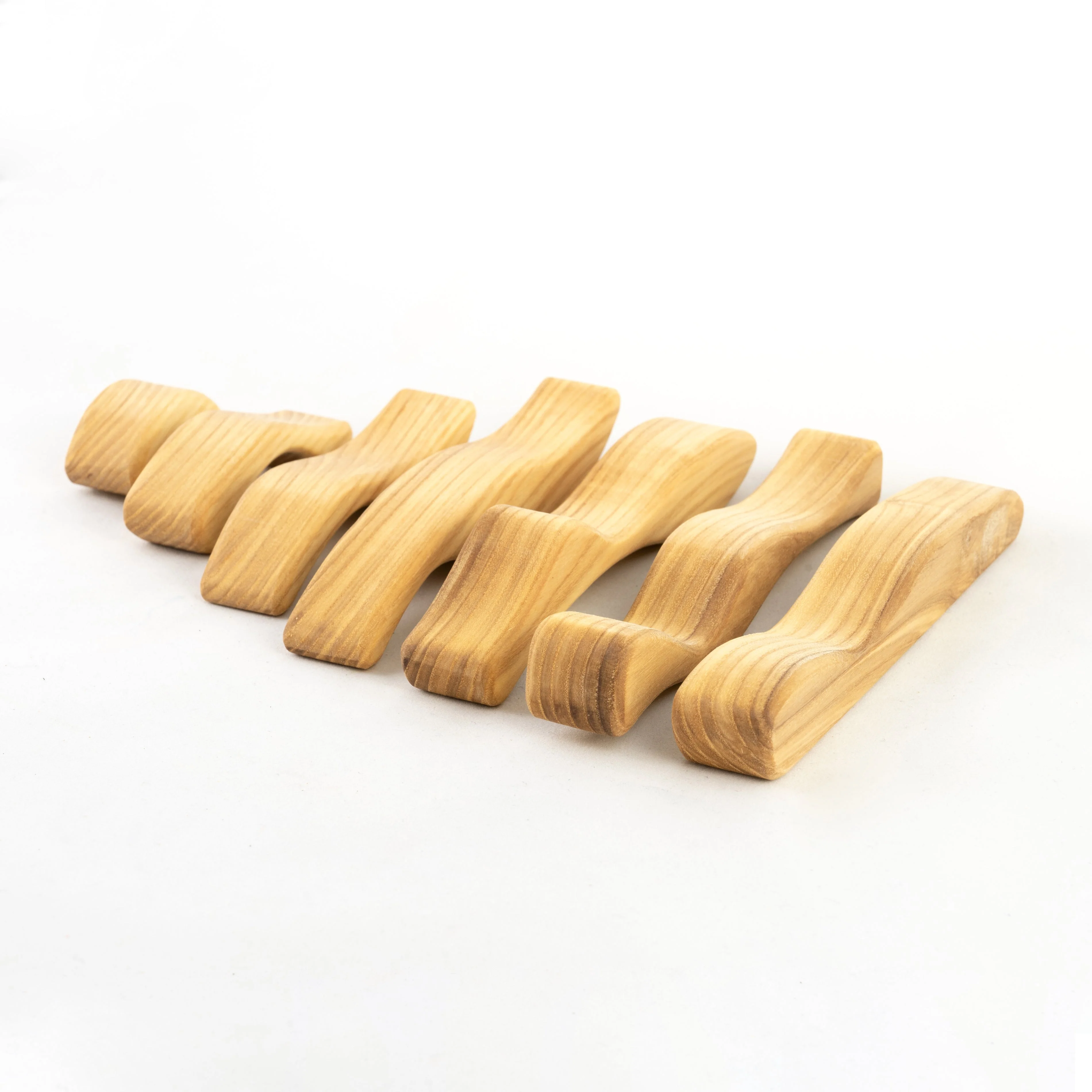 Natural Waves Wooden Sculptural Blocks Stacker Puzzle - Image 3