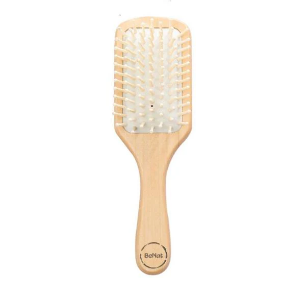 Natural Wooden Detangling Hair Brush by Choixe - Image 2
